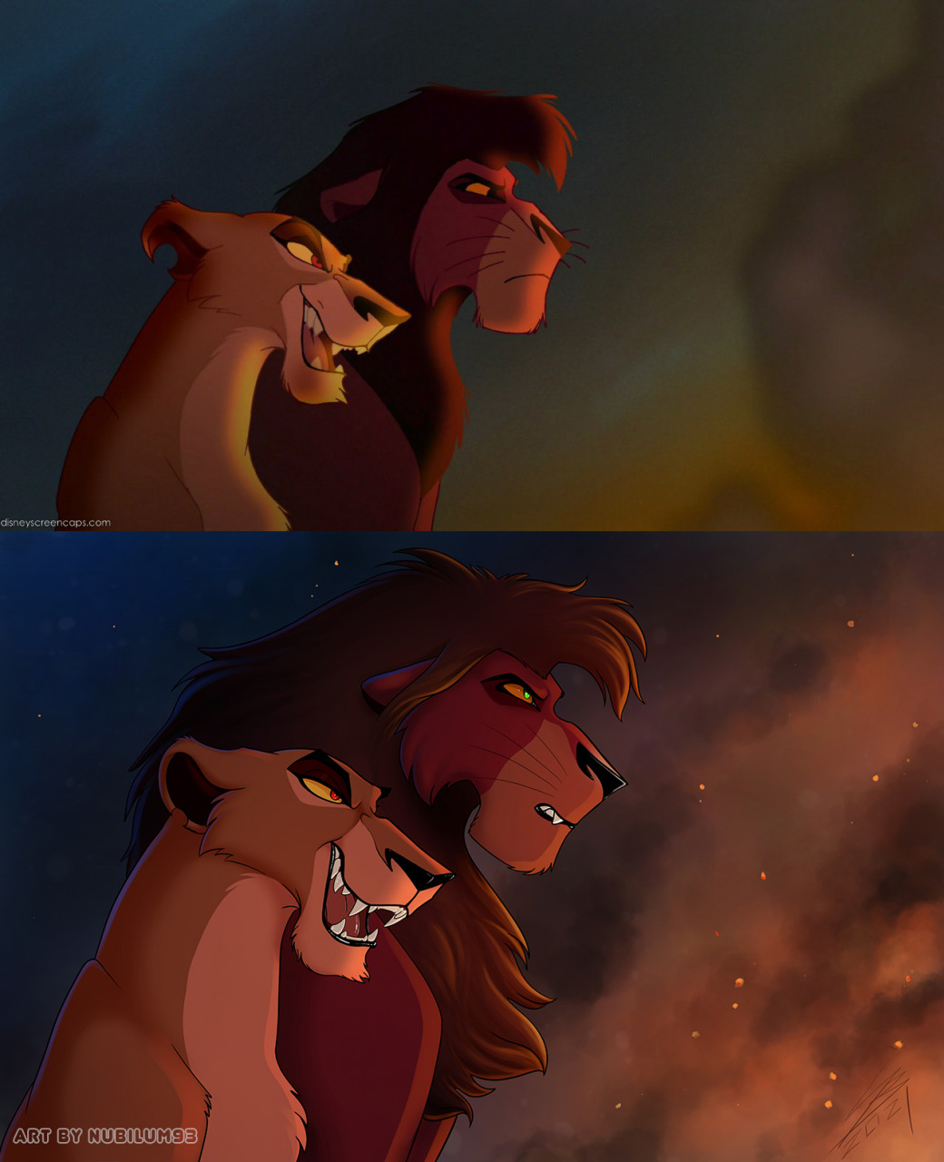 Zira and kovu