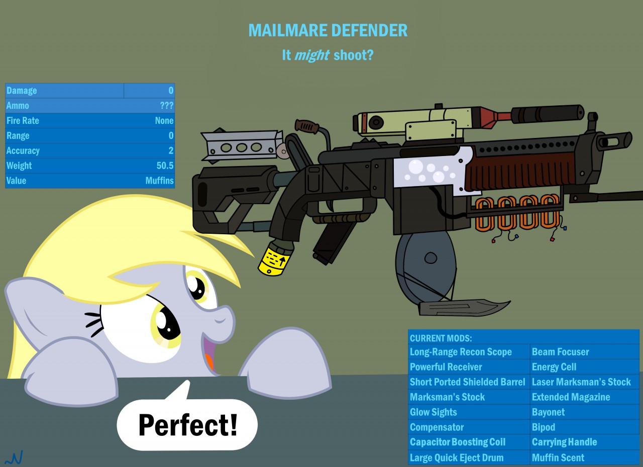 The Mailmare Defender (Derpy in Fallout 4) by Nuka-Kitty -- Fur Affinity  [dot] net