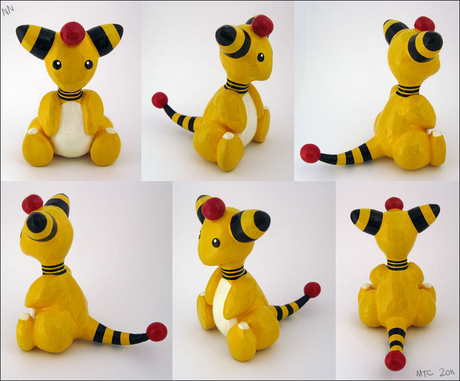 Ampharos Figurine by Nyomi -- Fur Affinity [dot] net