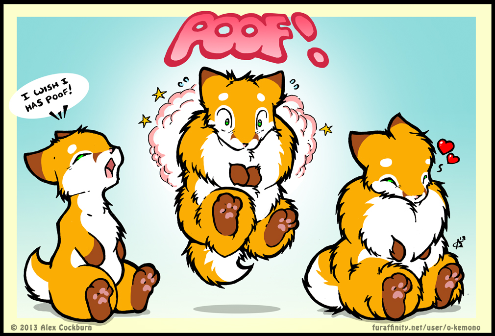 Difference between Floof and Poof by o-kemono -- Fur Affinity [dot