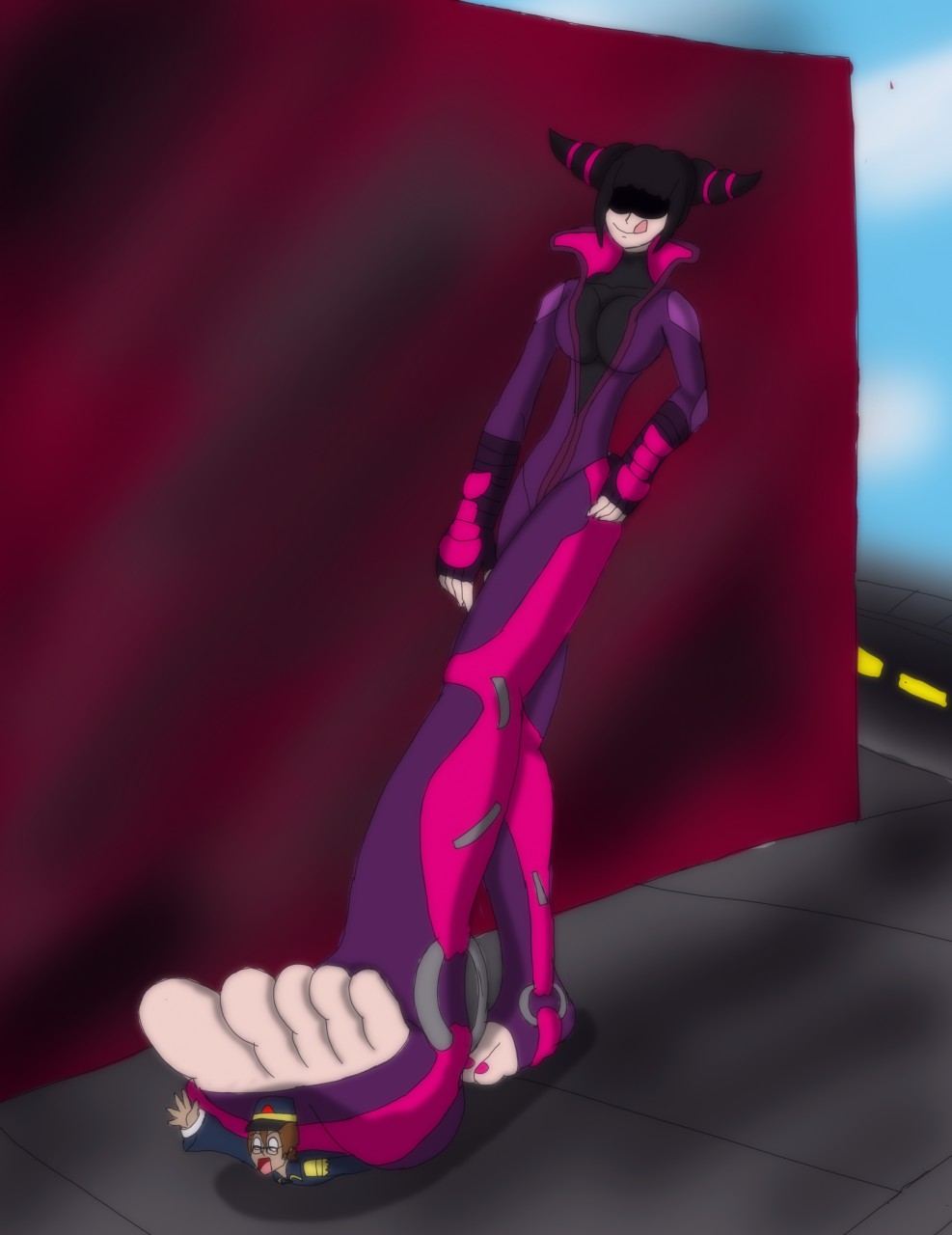 Juri Step on a Tiny by OC-GTS-Hero -- Fur Affinity [dot] net