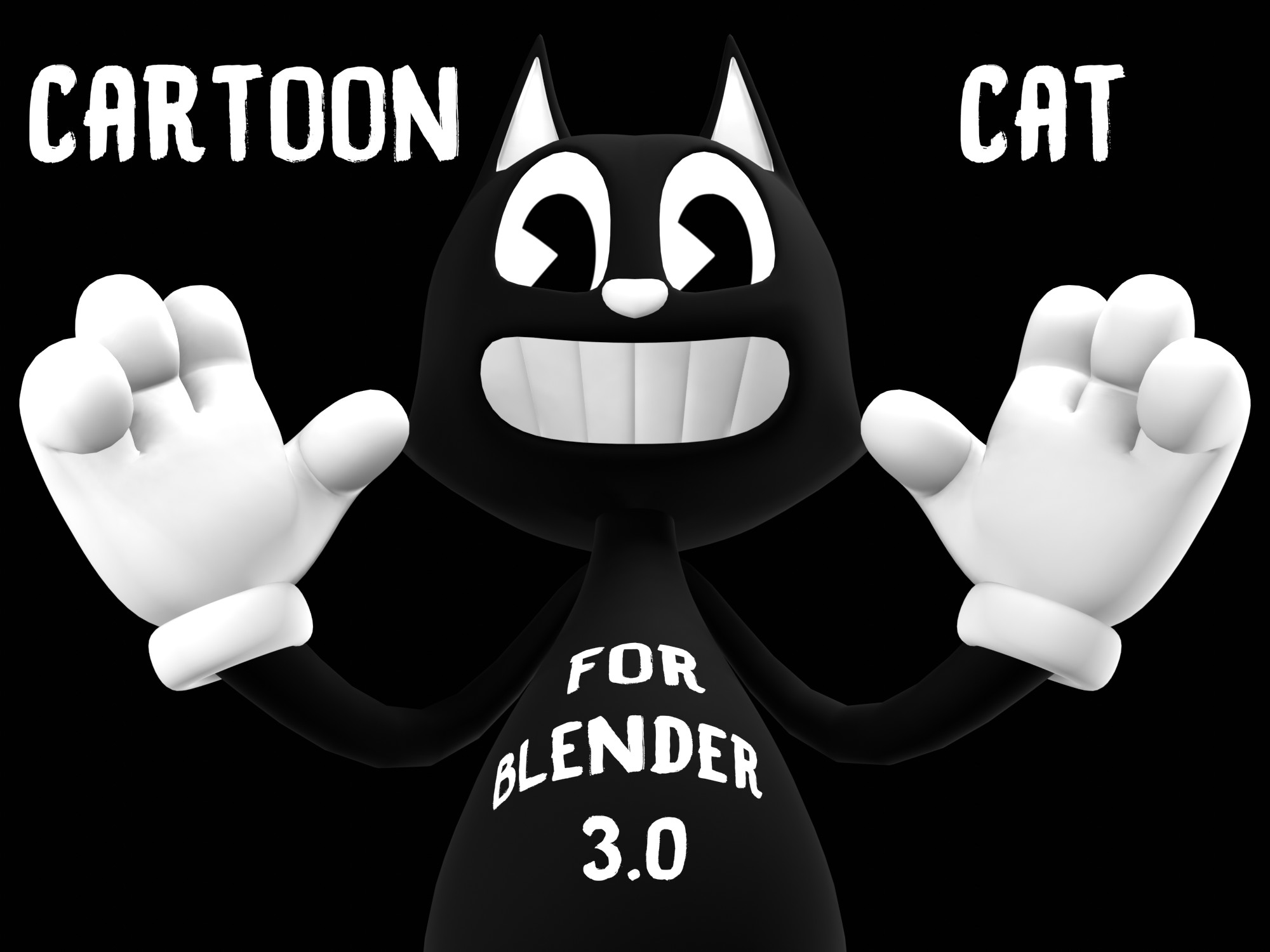 DL: Cartoon Cat for Blender 3.0 by OCsFA -- Fur Affinity [dot] net