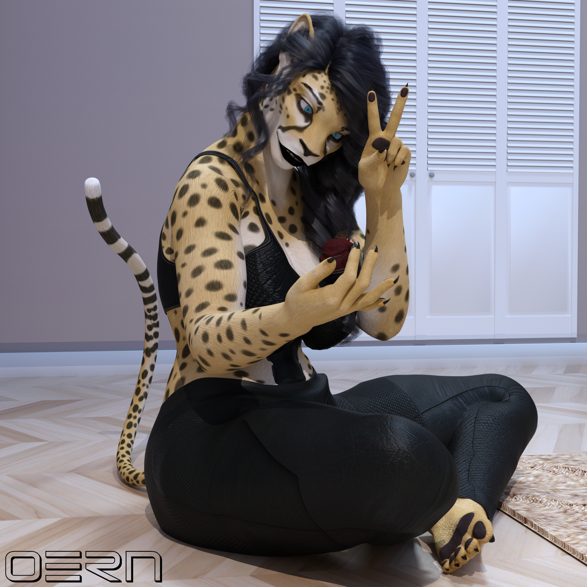 Giantess cheetah