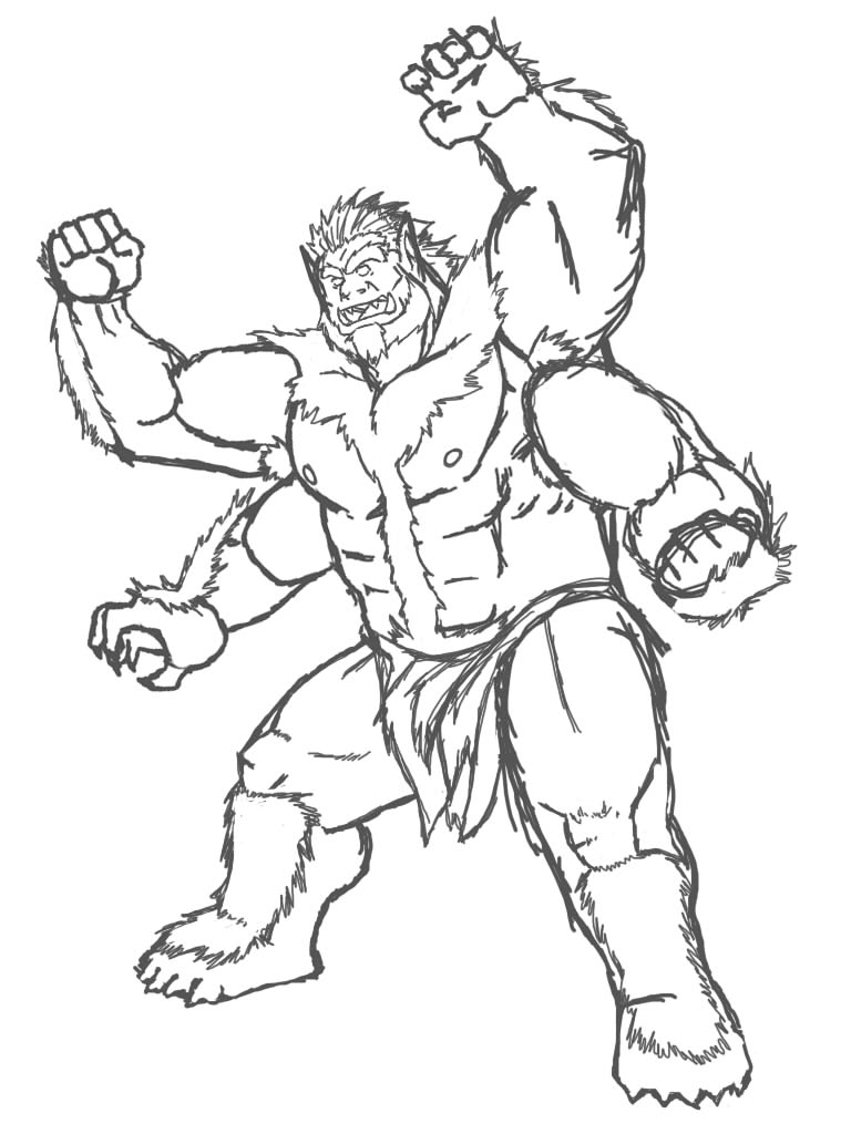 orc coloring pages