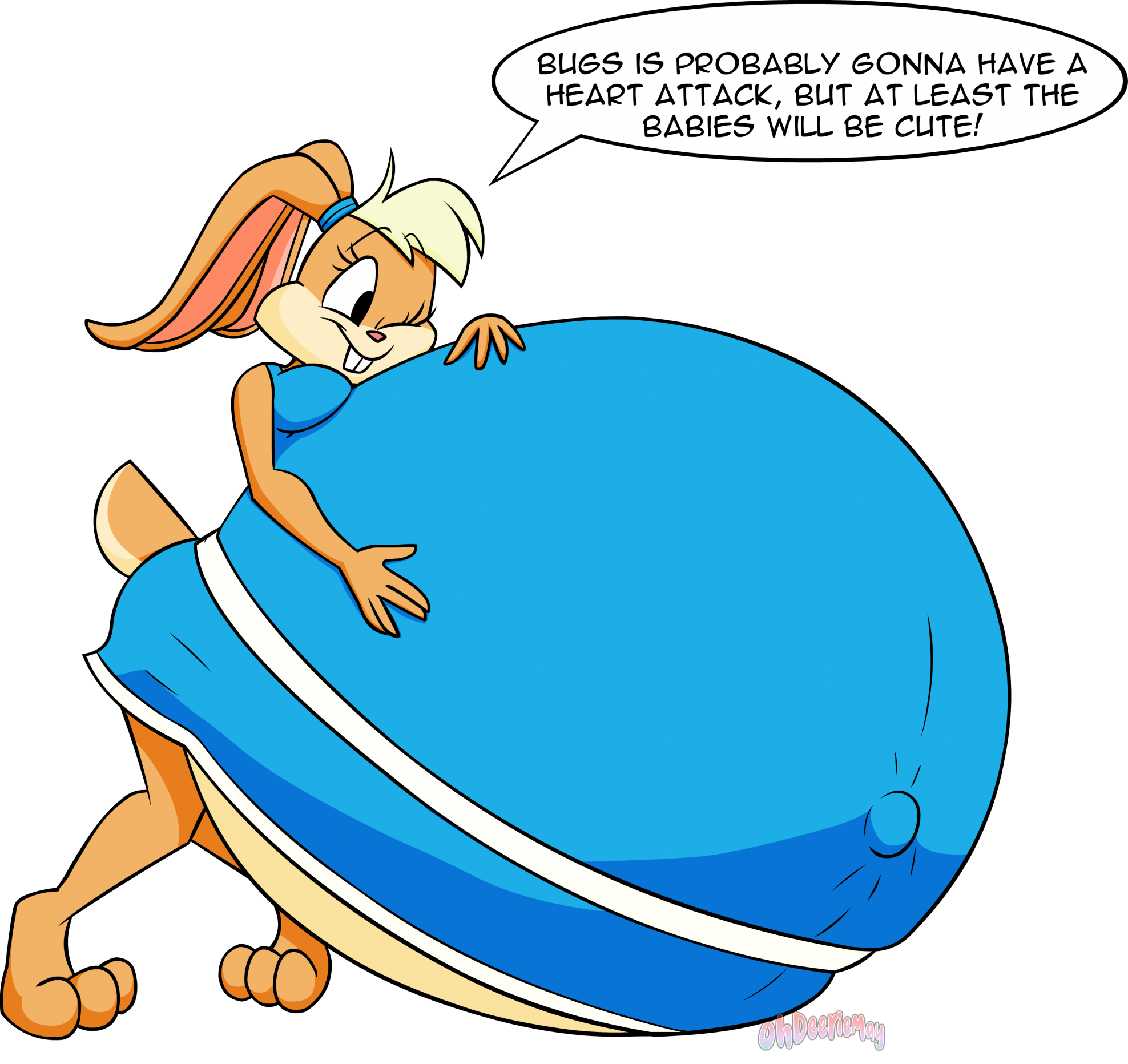 Pregnant Lola by OhDeerieMay -- Fur Affinity [dot] net