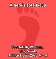 [Comm] A hero's sole focus [Foot fetish story]