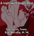 A night with Angel Dust [Foot fetish story]