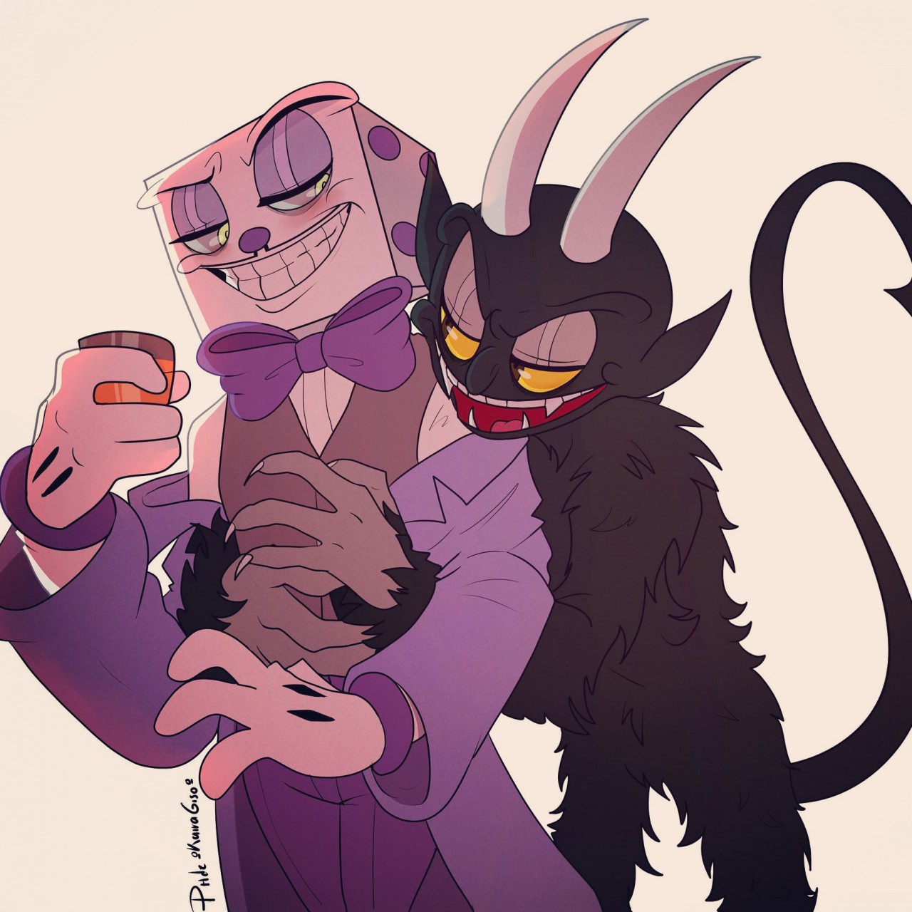 Cuphead Fanart! The Devil and King Dice