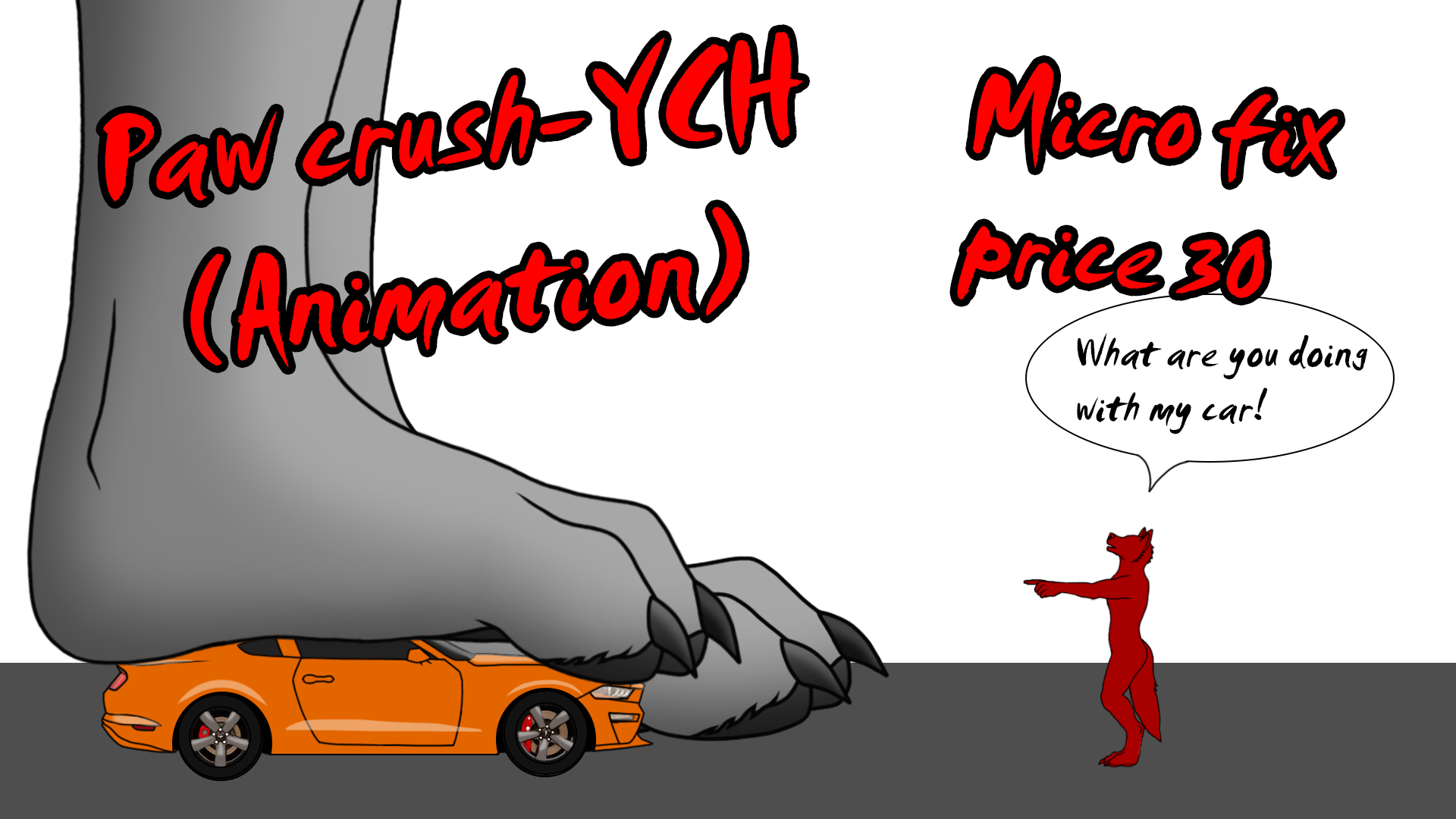 Paw crush-YCH（Animation）CLOSED by OKAMI9312 -- Fur Affinity [dot] net