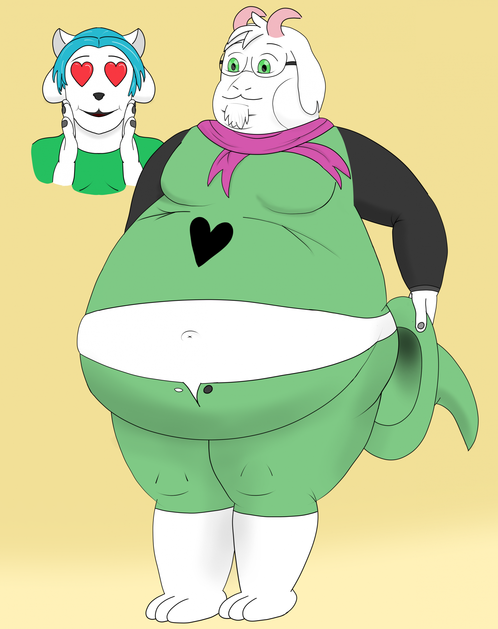 Big old Ralsei by OlivertheRacc -- Fur Affinity [dot] net