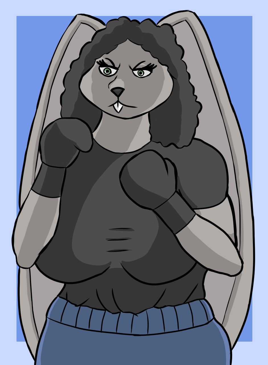 Boxing milf 2: Mamma bunny by Olmefurry -- Fur Affinity [dot] net