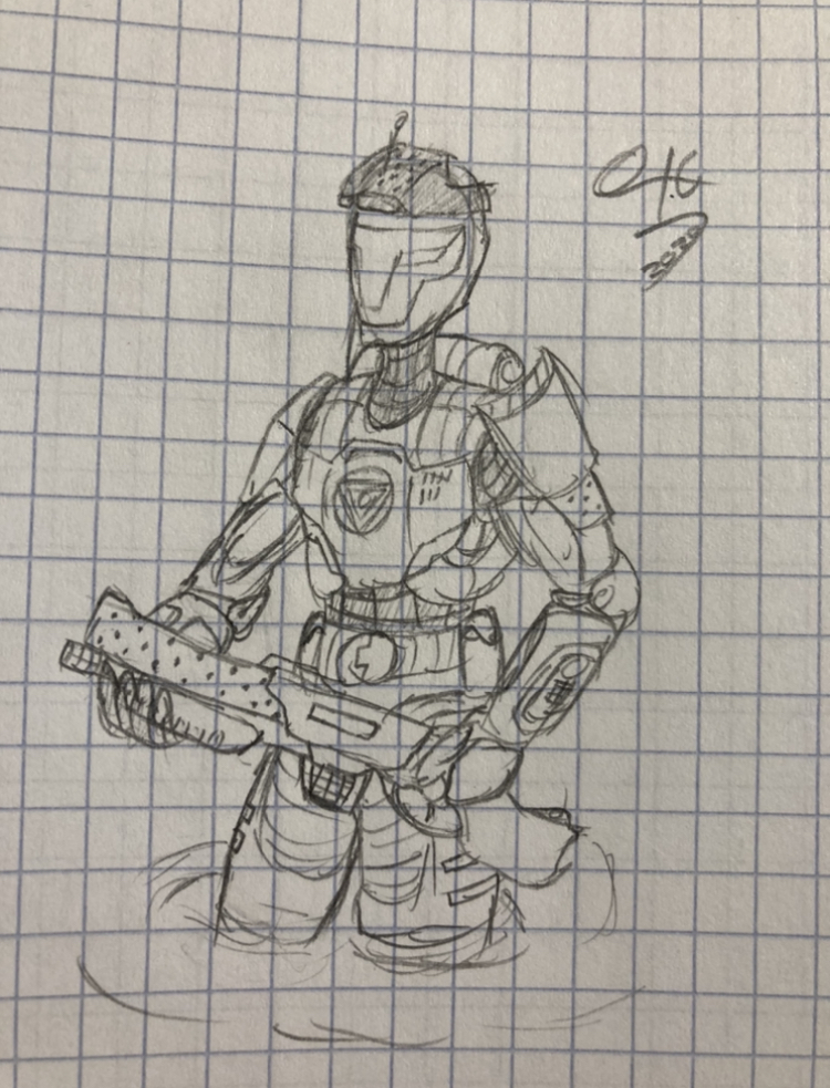 halo spartan sketch