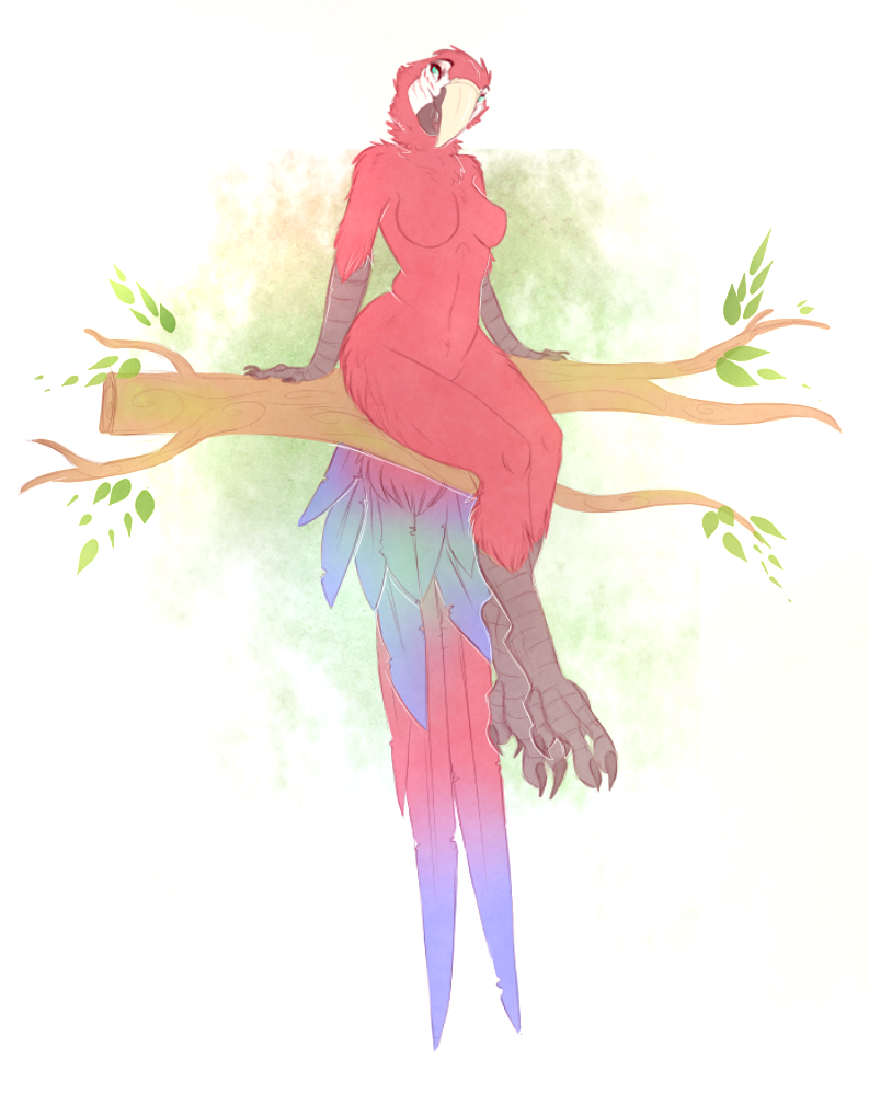 Anthro Omu by OmuMacaw -- Fur Affinity [dot] net
