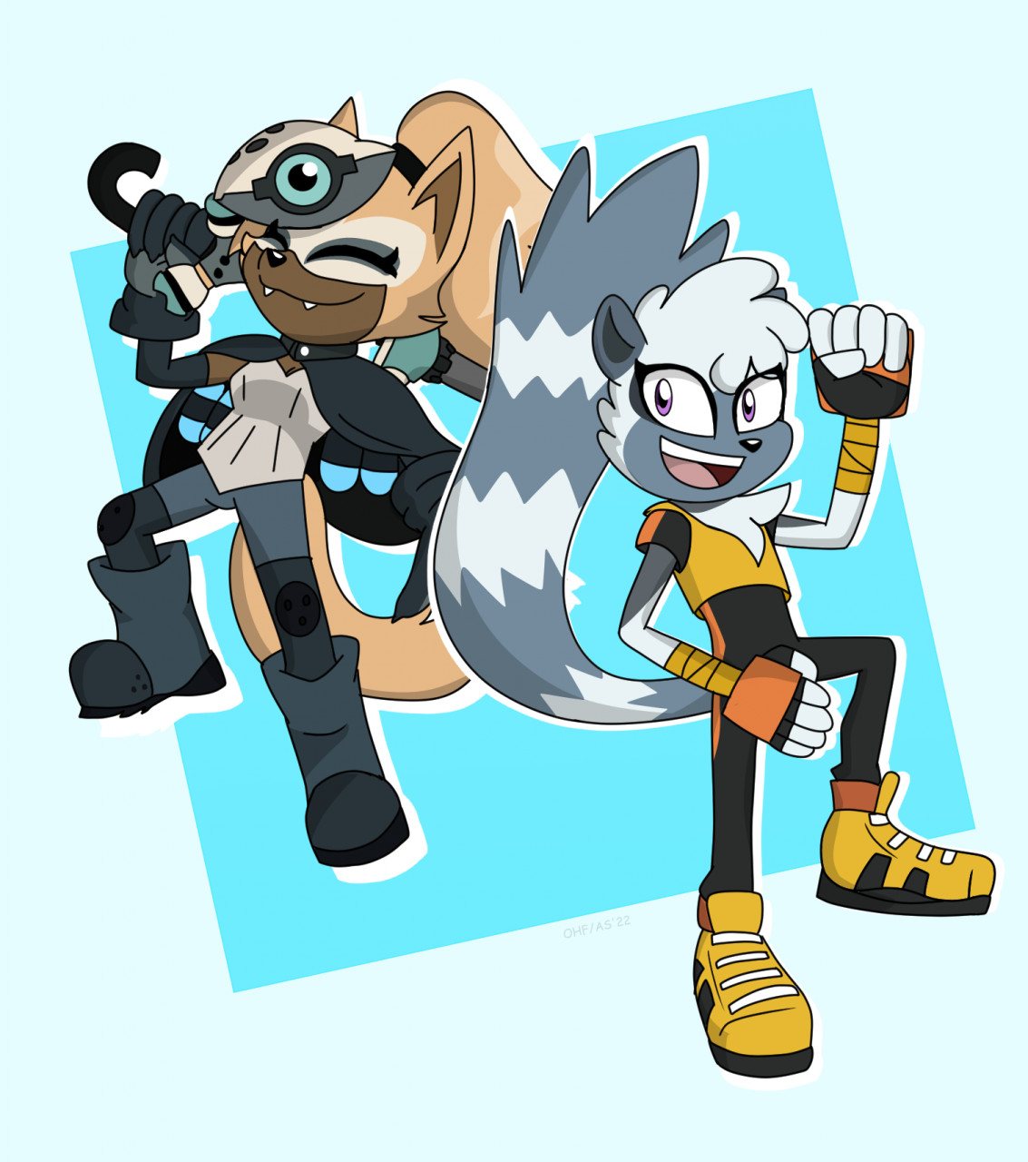 Tangle and Whisper by OneHandsomeFox -- Fur Affinity [dot] net