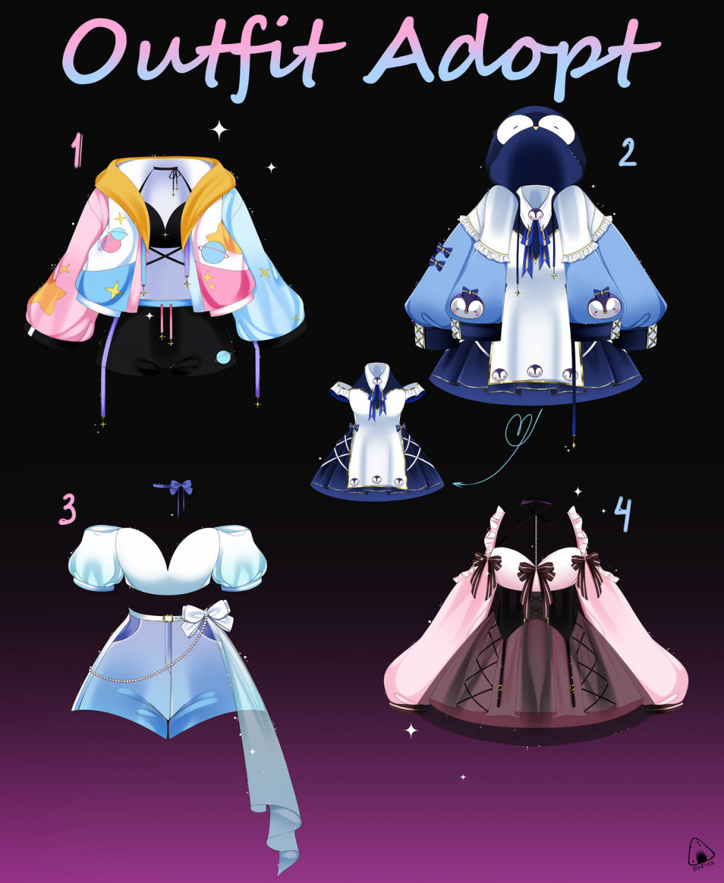 Outfit adopts open by Onigirisama -- Fur Affinity [dot] net