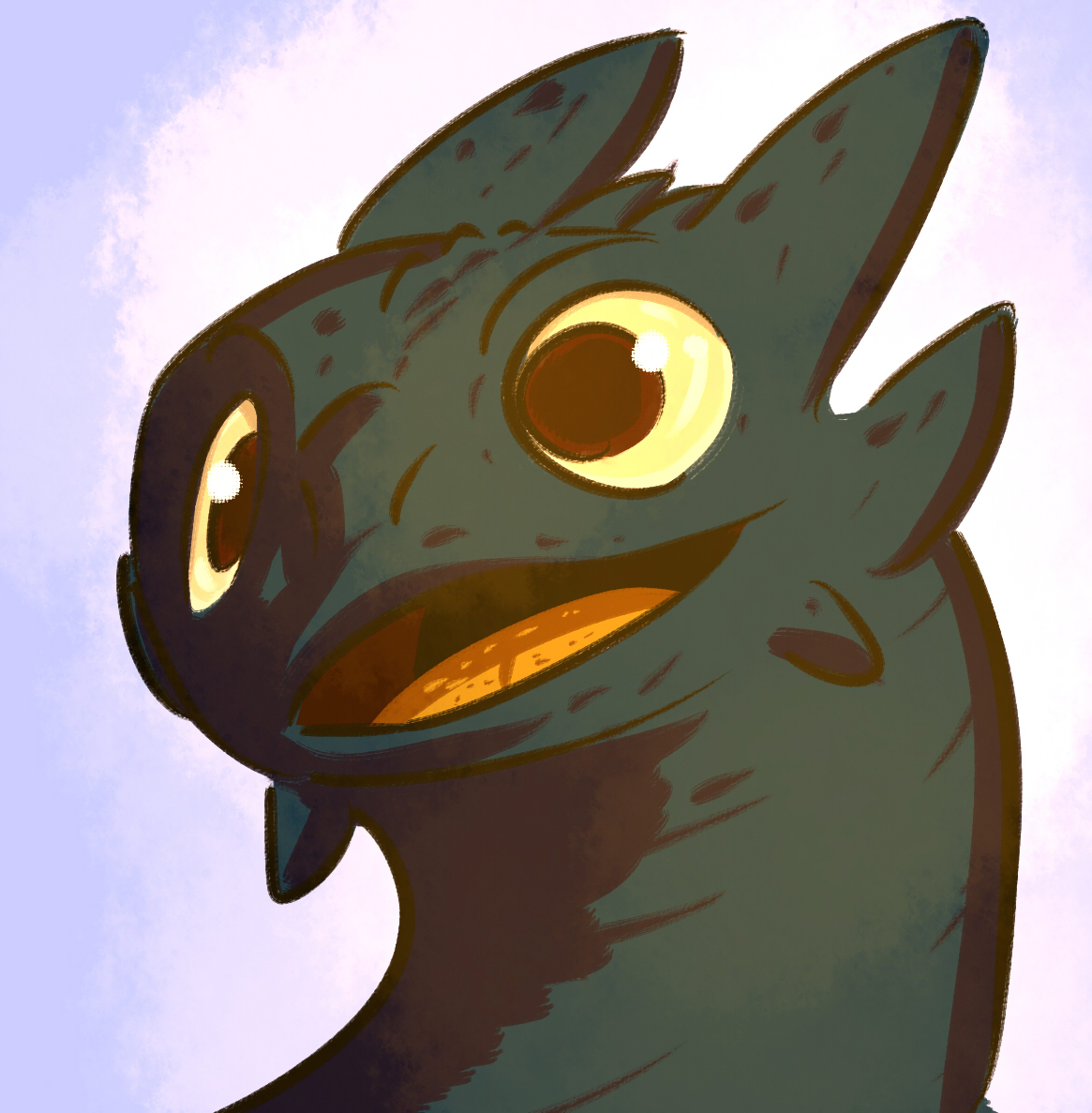 Toothless smile by Ookamiden -- Fur Affinity [dot] net