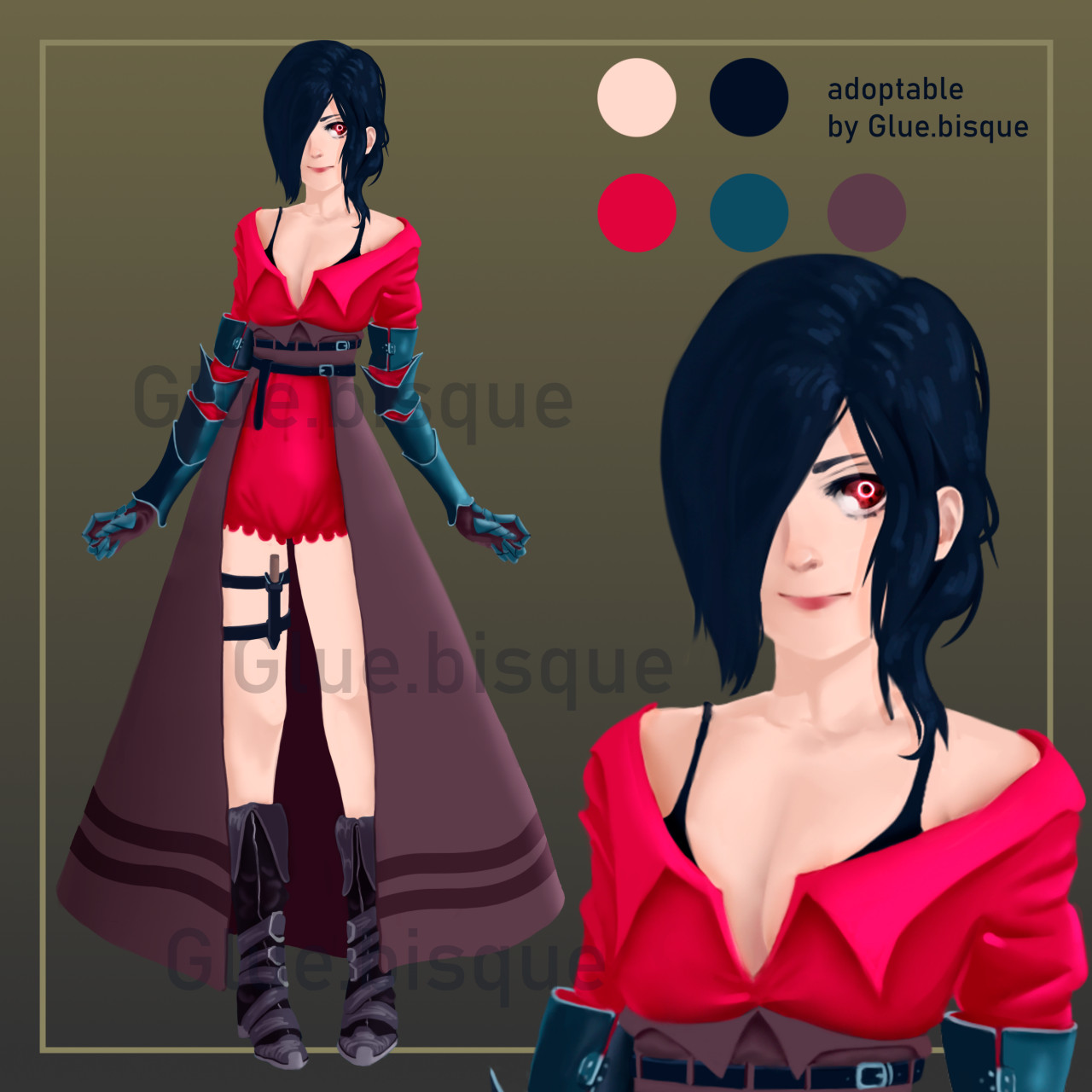 Adopt [open] Cyborg girl / battle maid by OralBeeMovie -- Fur Affinity  [dot] net