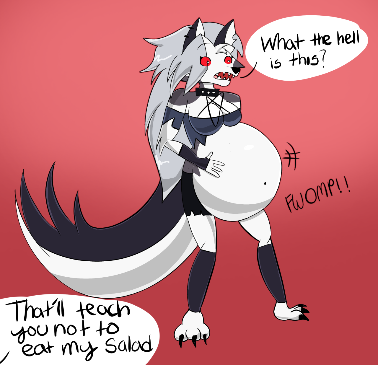 Loona’s Suprise by orangefat -- Fur Affinity dot net.