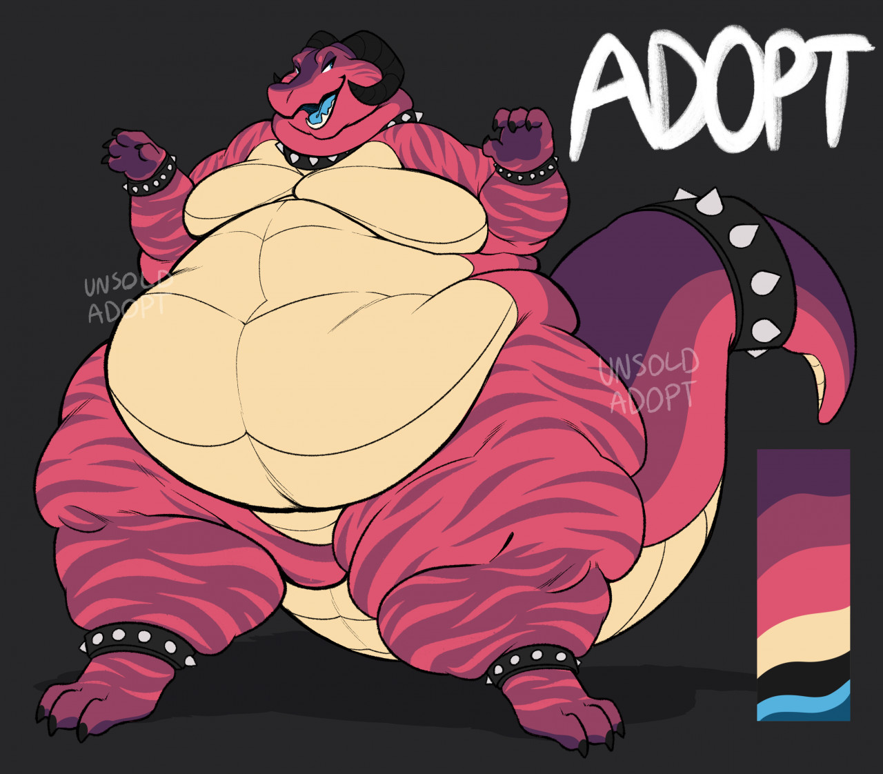 Pink dragon adopt ((ends today)). 