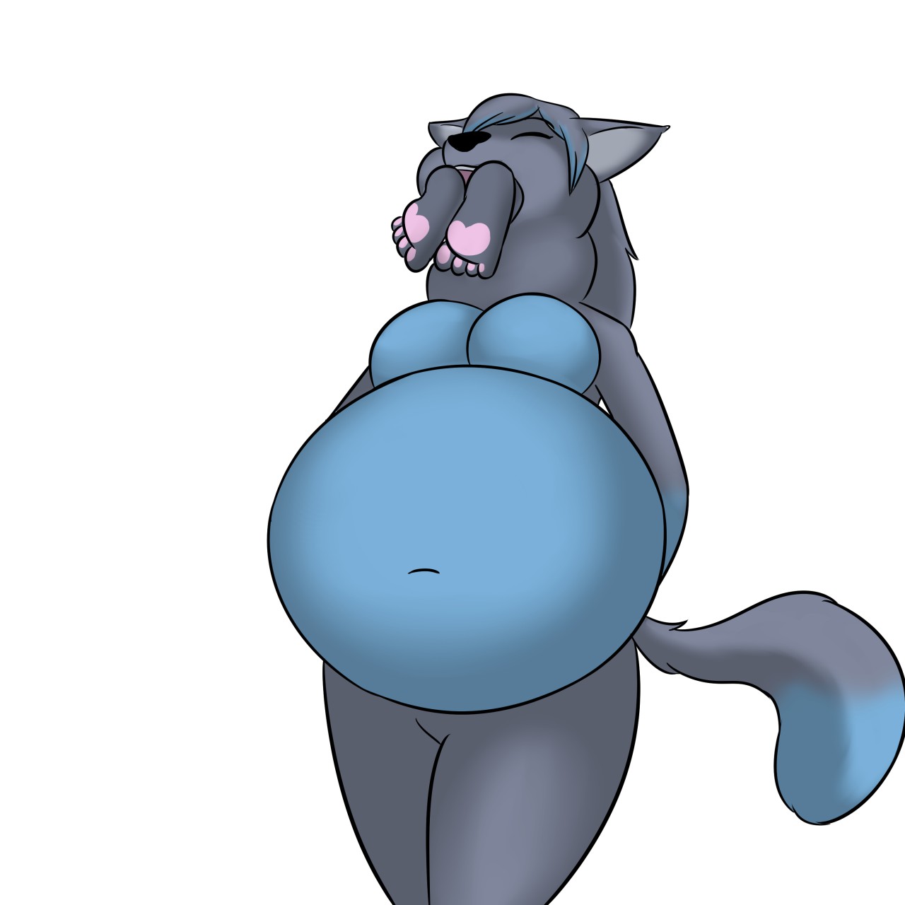 Boob inflation furry. Лиса Vore. Фурри Vore belly. Neko belly inflation.