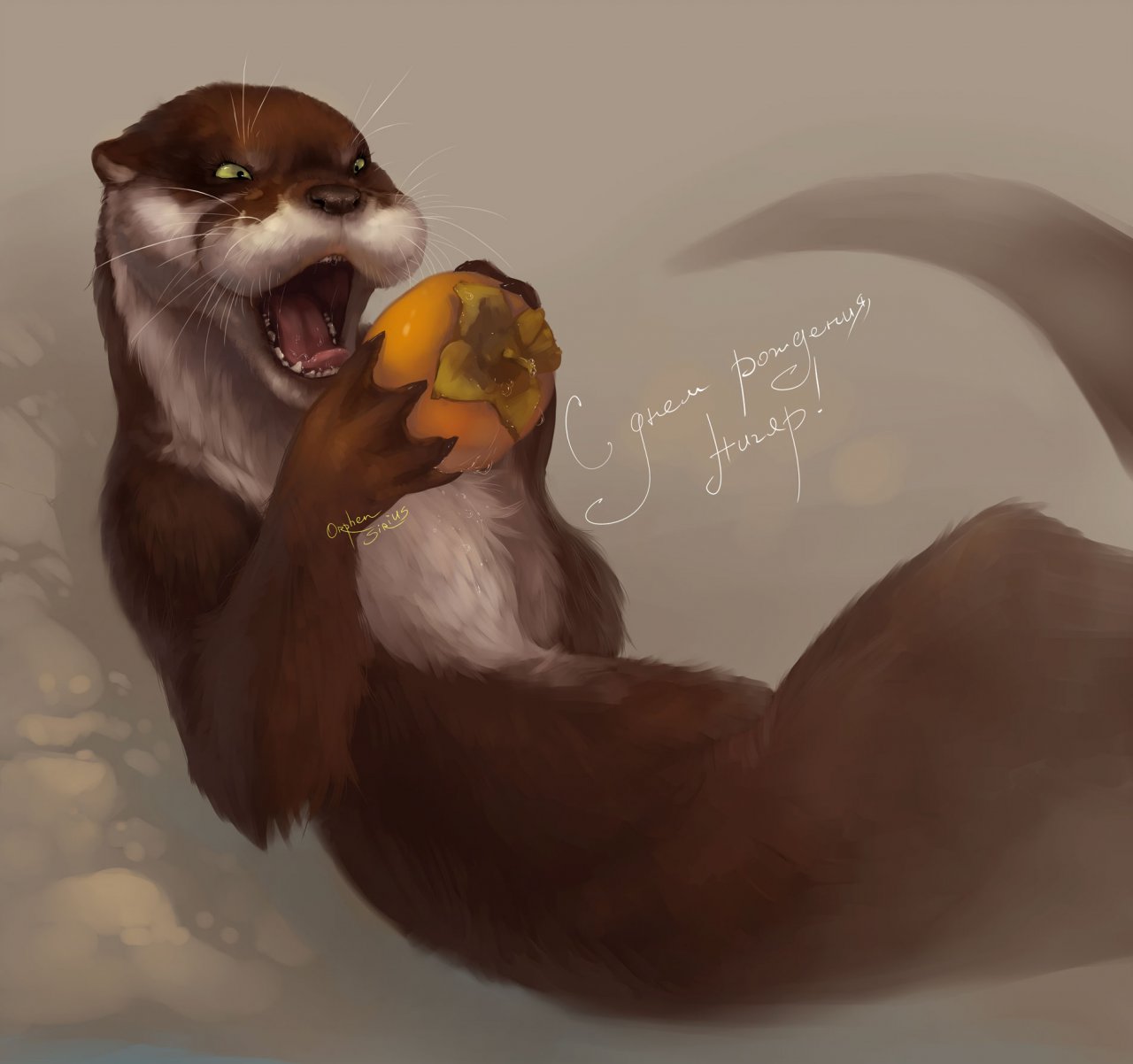 Otter furry