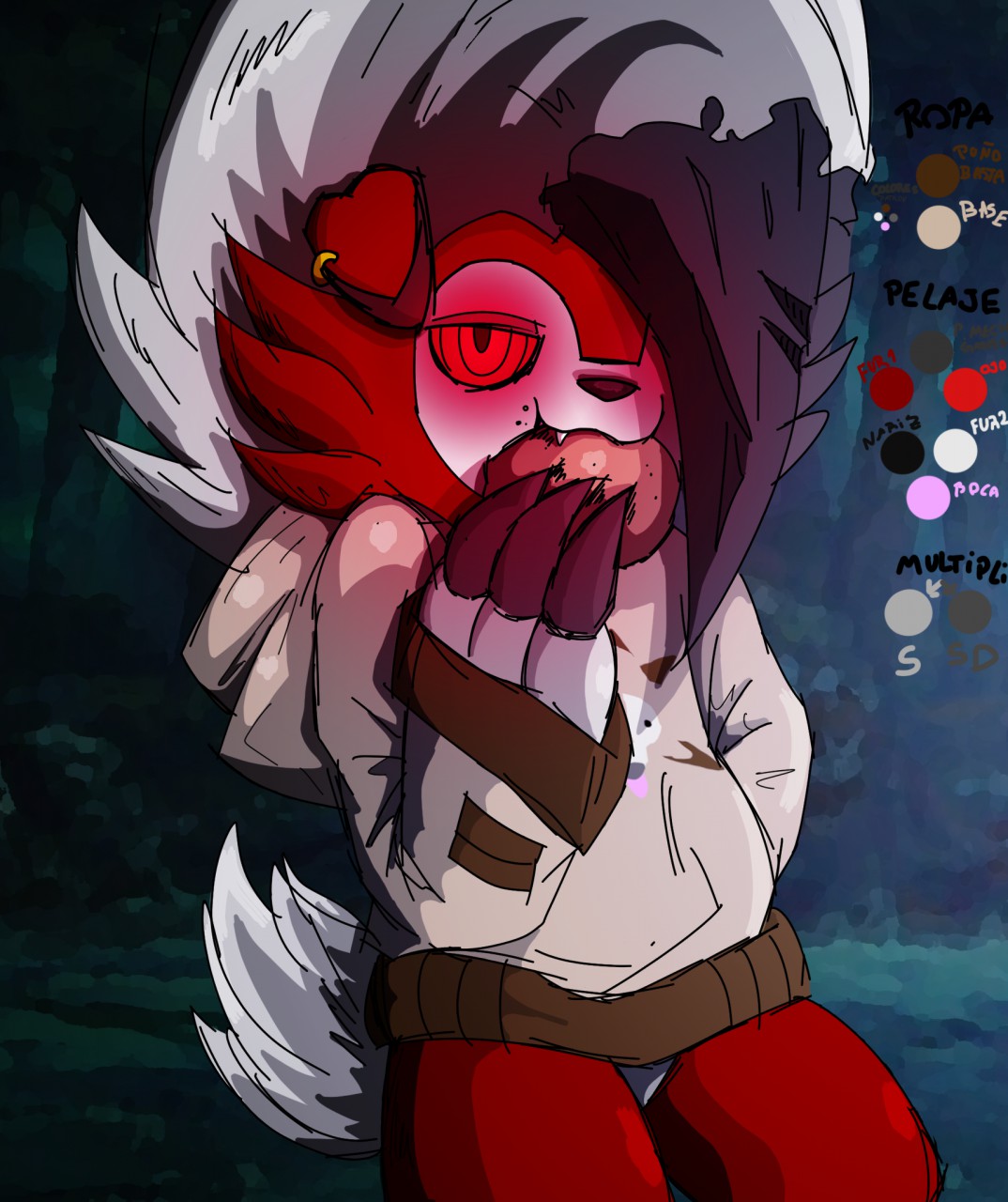 Lycanroc fanart (only painted) by osopolar-kun -- Fur Affinity [dot] net