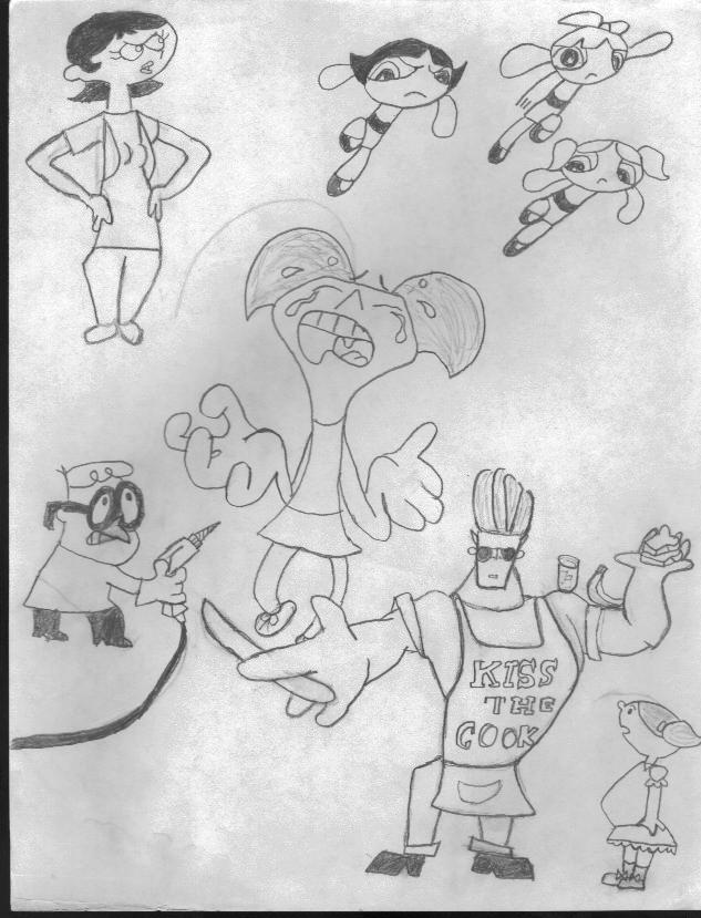 Cartoon Cartoons PPG Dexter's Lab Johnny Bravo by otakutsukonko -- Fur  Affinity [dot] net