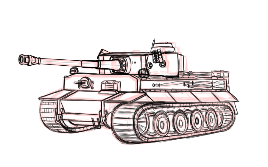 tank drawing