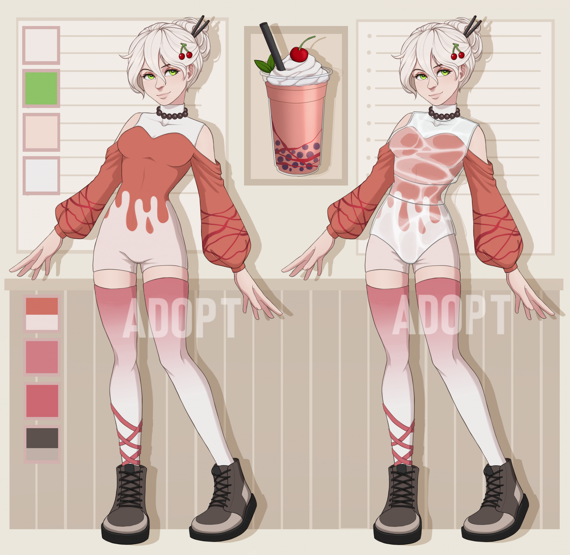 ADOPT - Bubble Tea Girl [CLOSED]