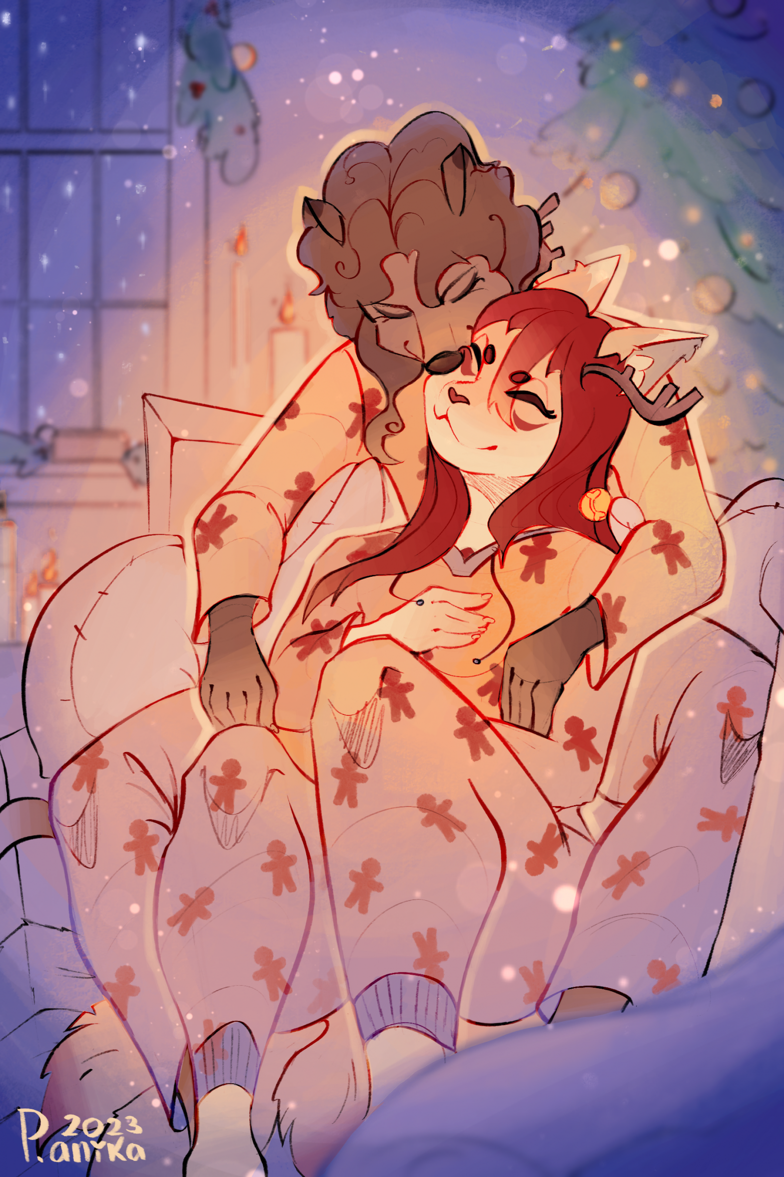 Christmas cuddle