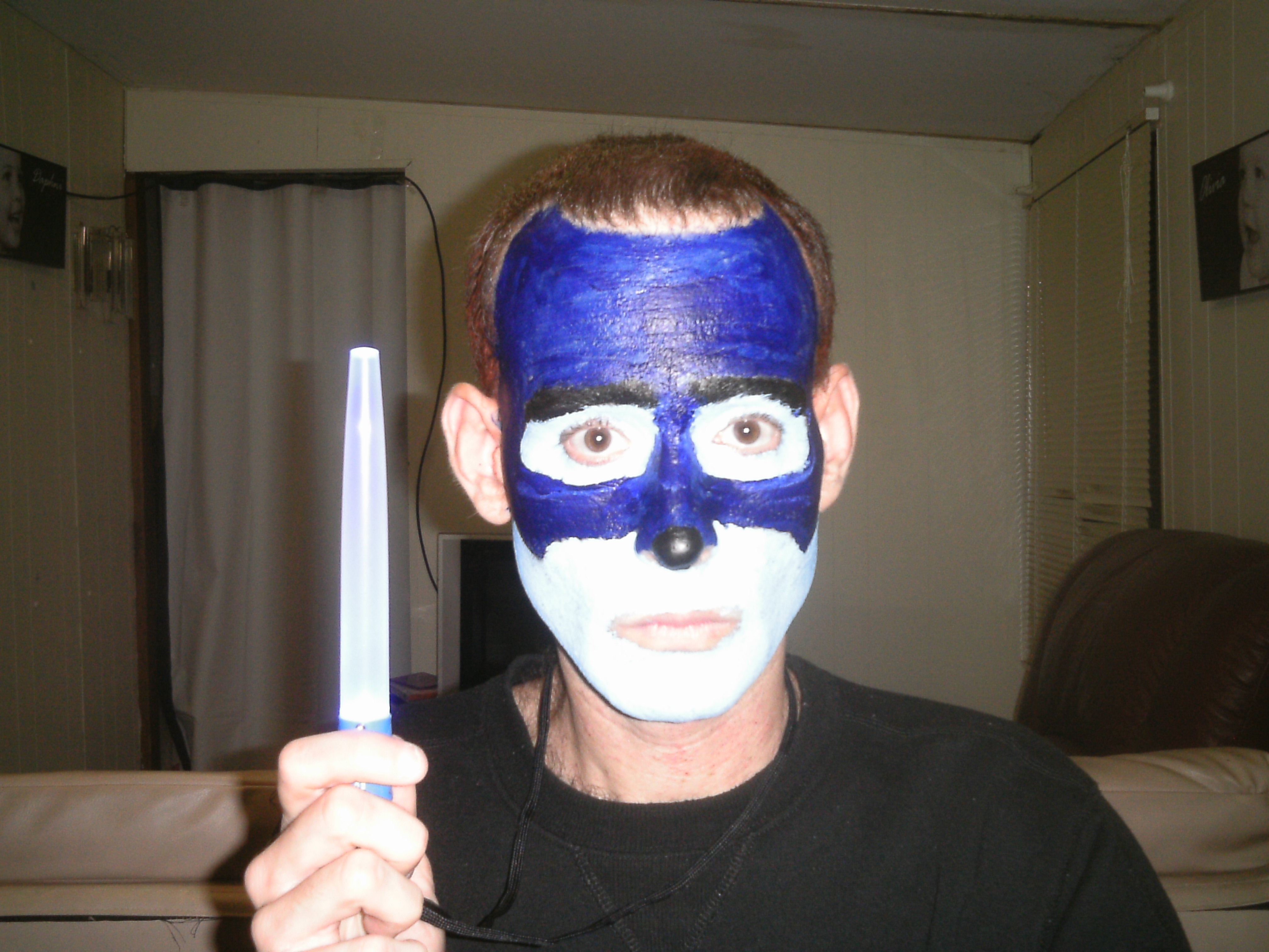 Blue Man Face Painting Tutorial 