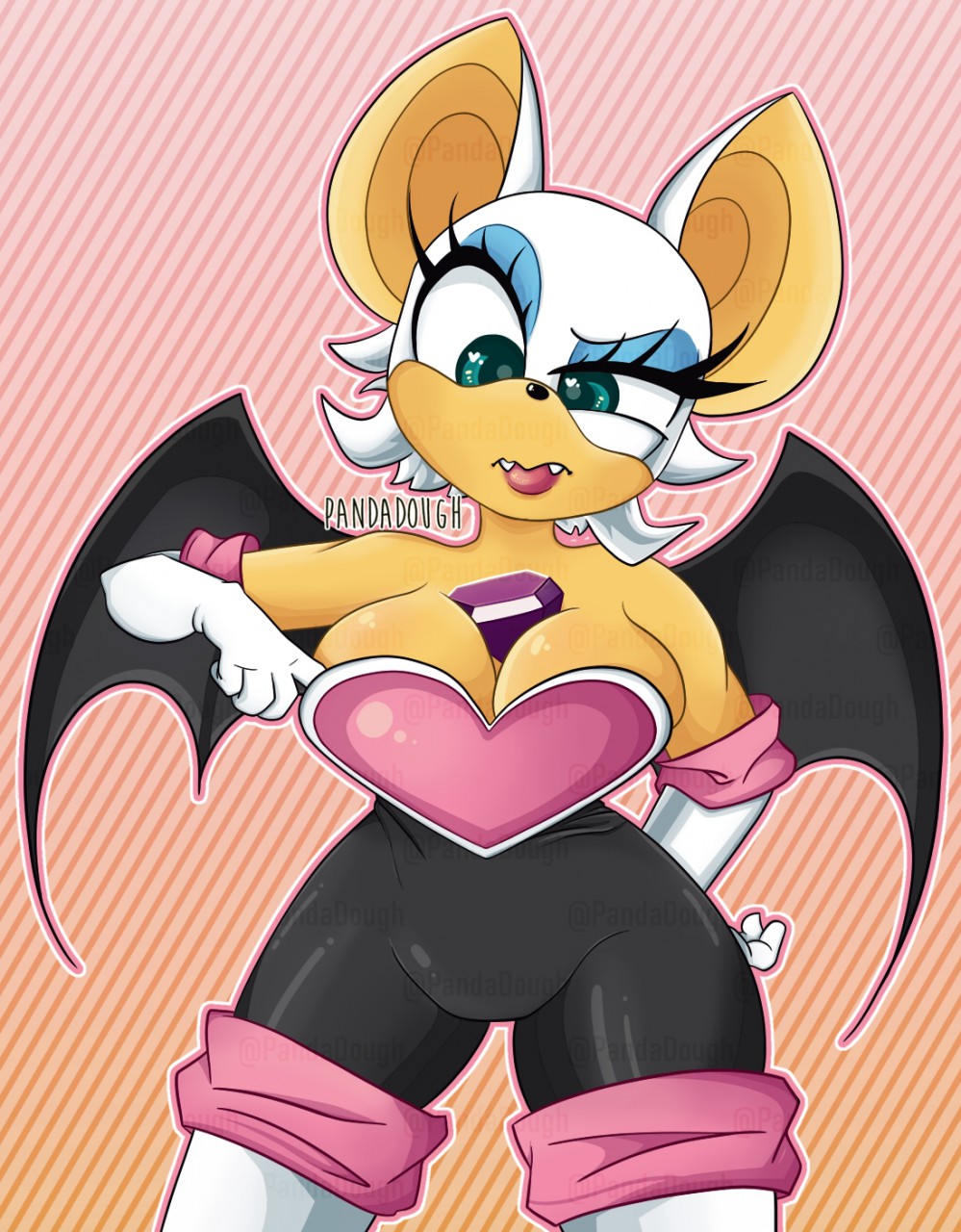 Rouge the Bat Fanart by PandaDough -- Fur Affinity [dot] net