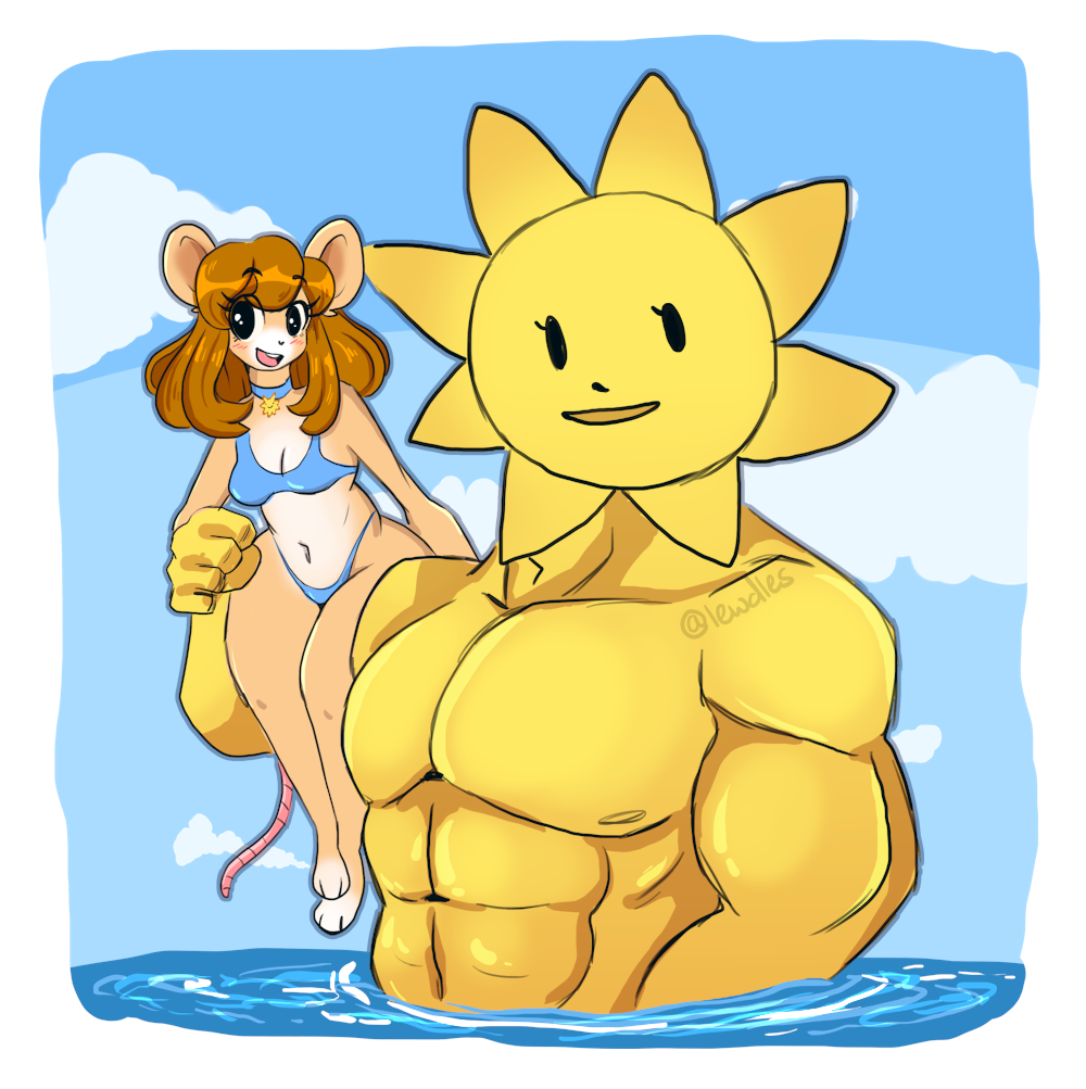 Beachside Bunnies Fanart by PandaDough -- Fur Affinity [dot] net