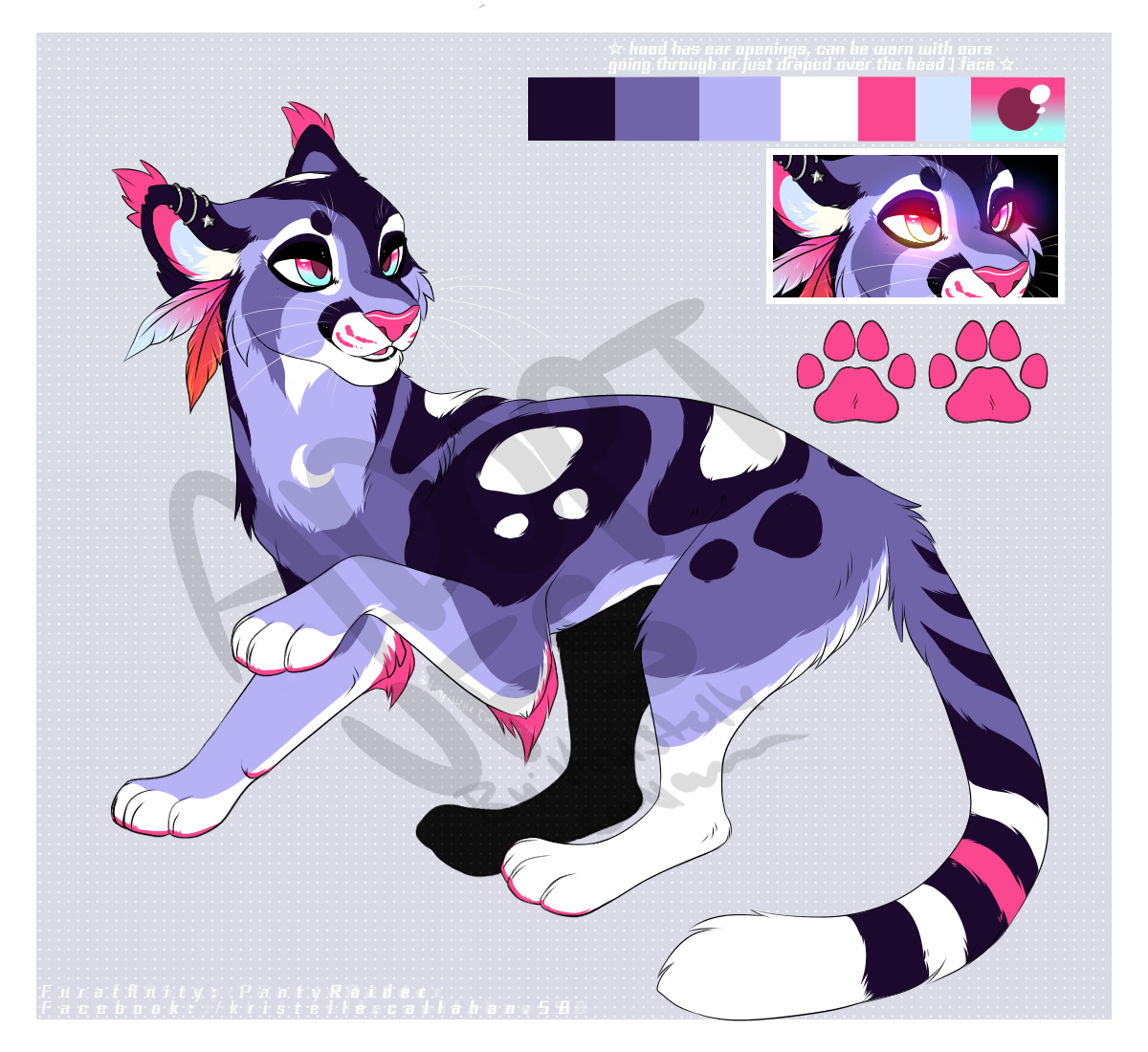 🌙 Cosmic Luna | Feline Adopt: $55 - PENDING 🌙 by PantyRaider -- Fur ...