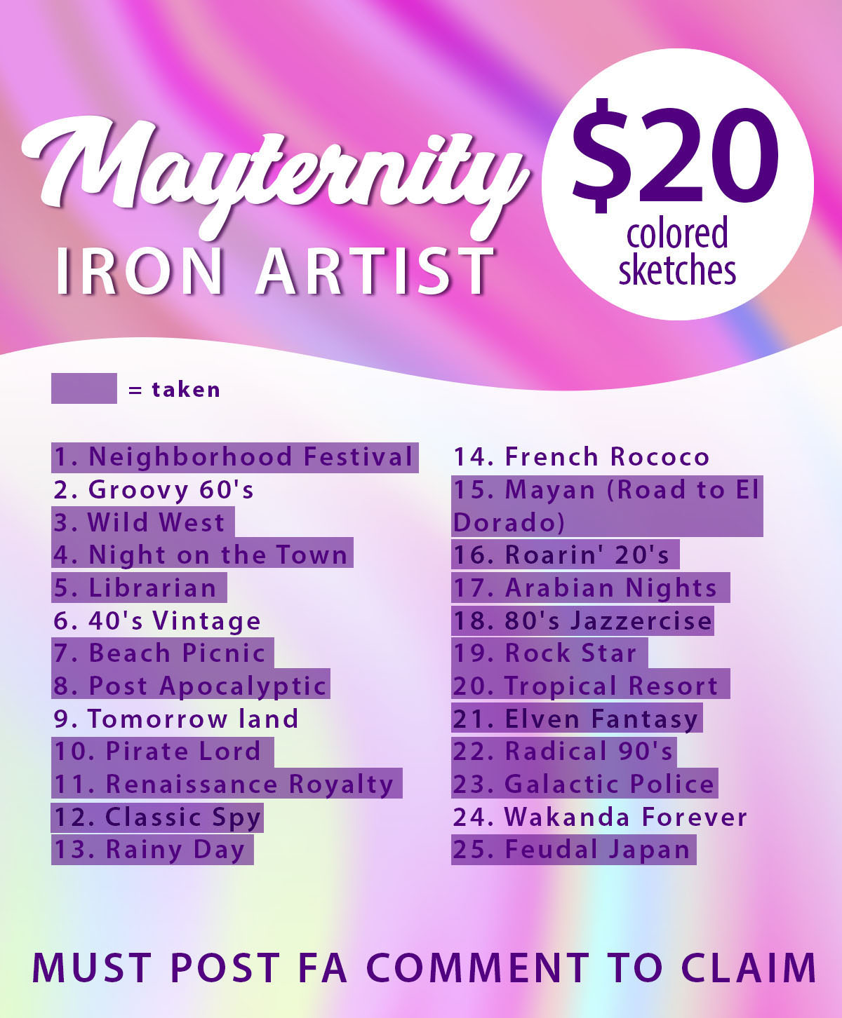 Mayternity - IRON ARTIST 8 Remaining by PapayaMist -- Fur Affinity [dot] net