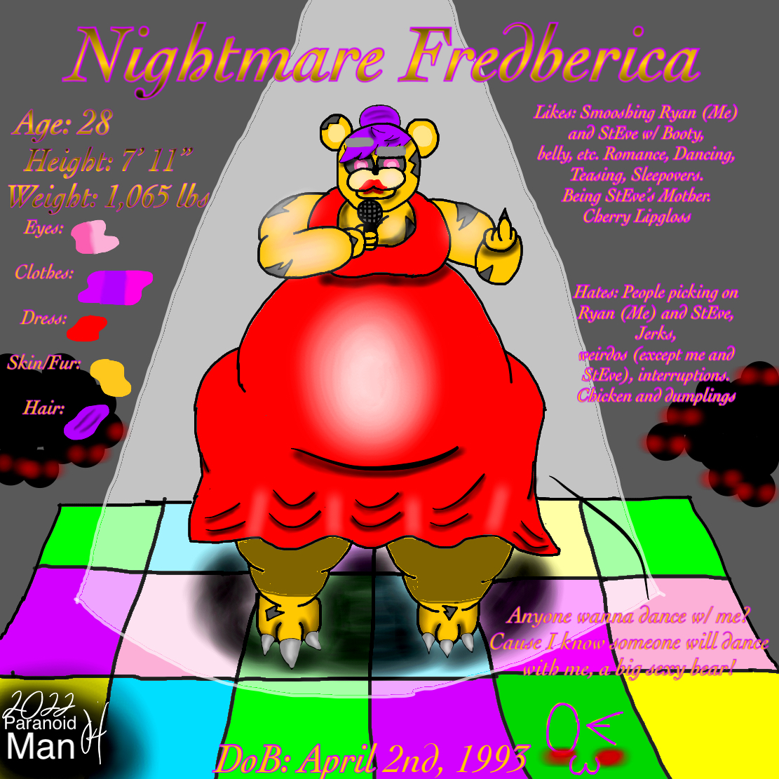 Nightmare Fredberica Information (Dance) by ParanoidMan04 -- Fur