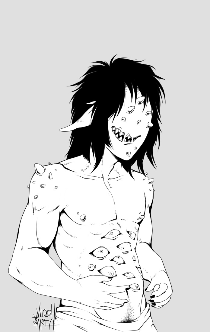 Jeff The Killer Shirtless Drawing