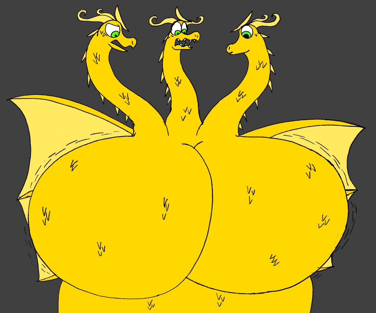 King Ghidorah Breast Expansion by ParasideDragon -- Fur Affinity [dot] net