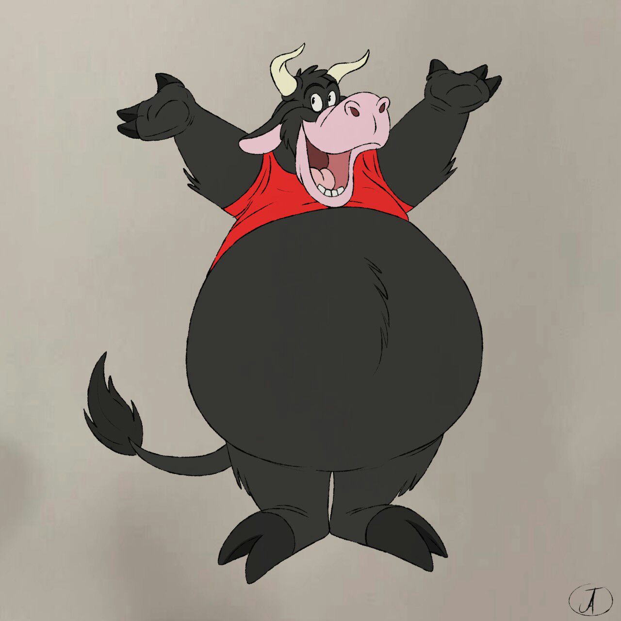 A Happy Cartoon Bull! by PascalTheBull -- Fur Affinity [dot] net