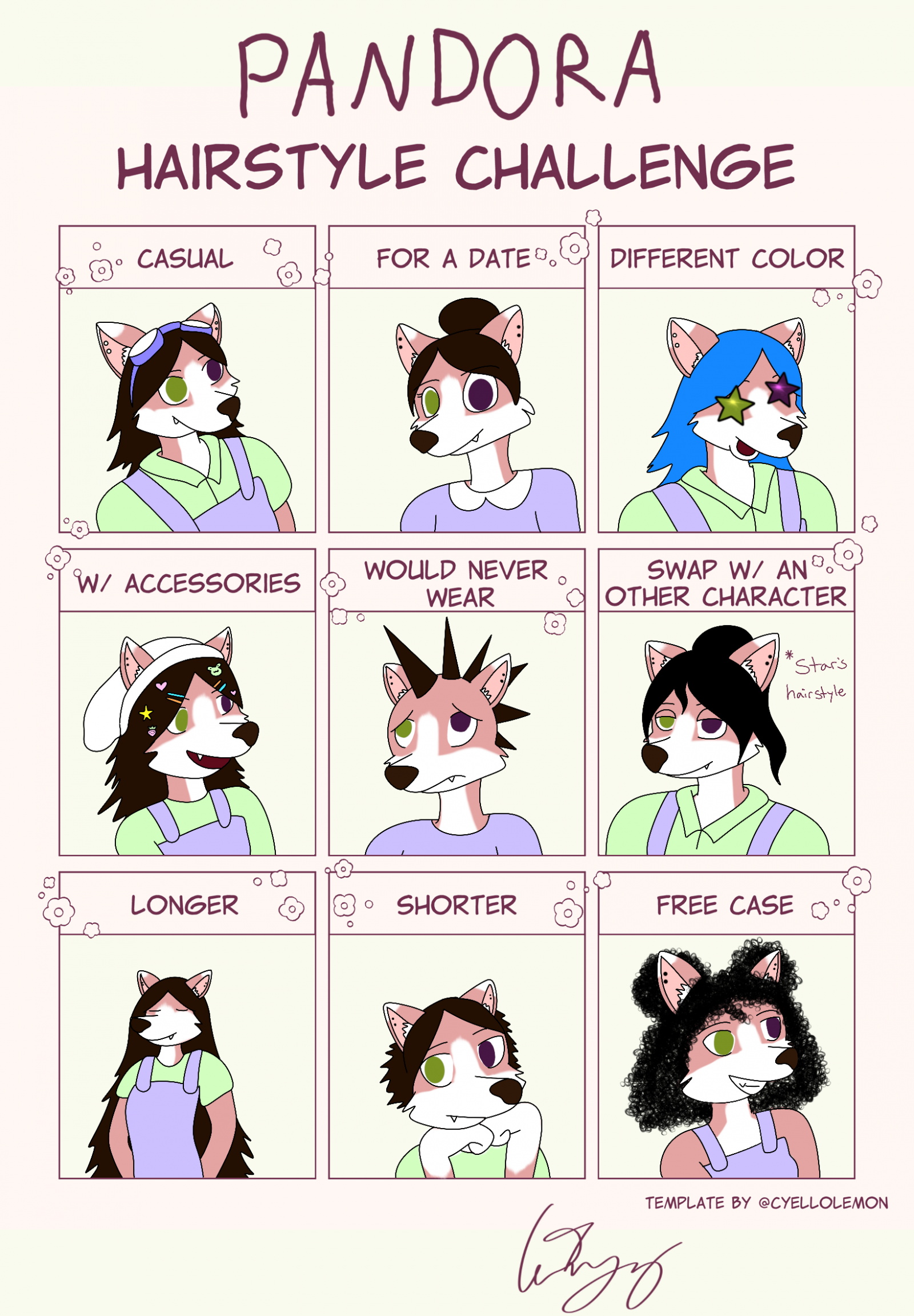 OC Hairstyle Challenge by pastelpandora -- Fur Affinity [dot] net