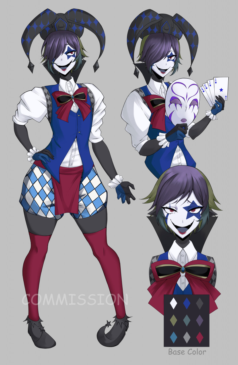 prompthunt a clown girl anime character design key visual Official media  from Jojos Bizarre Adventure sharp 4k HD full body