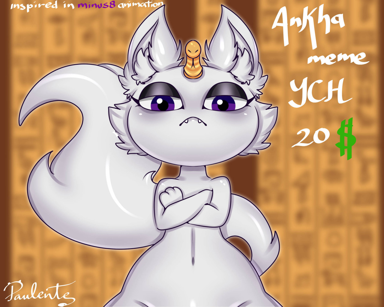 Ankha meme YCH by Paulente -- Fur Affinity [dot] net