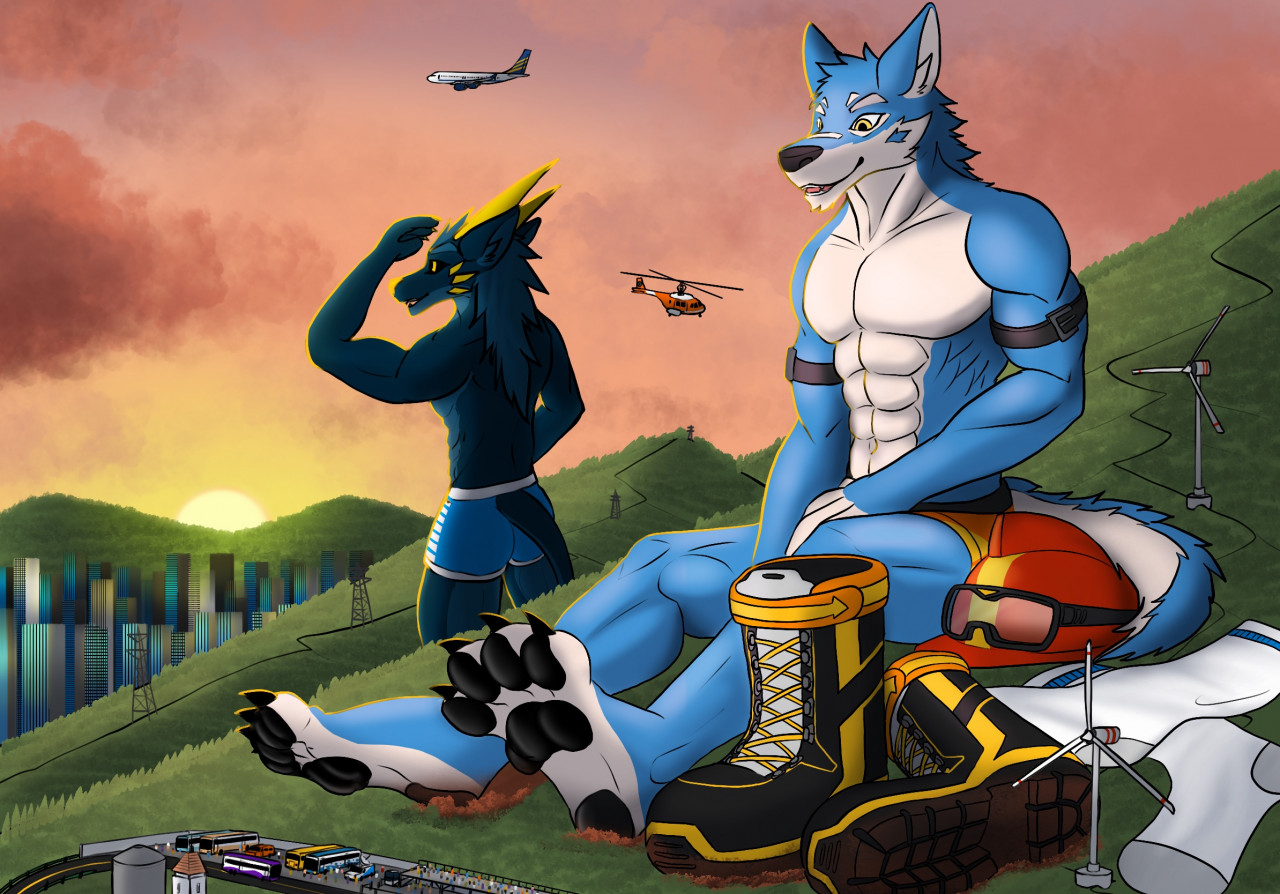 Padded Fishing Time by BaltNWolf by overzen -- Fur Affinity [dot] net