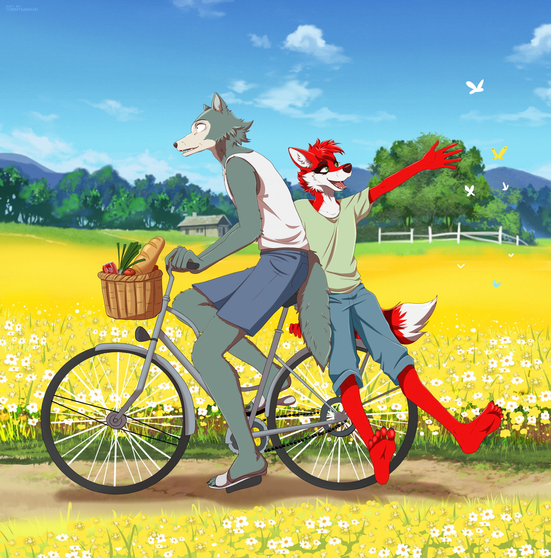 Pixiv Anime Drawing Comics Illustration, bicycle transparent background PNG  clipart | HiClipart