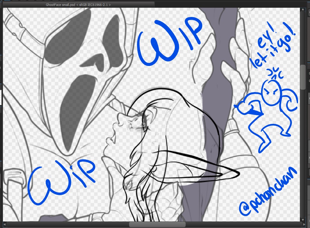 My hero Mr Wip / ych ghost face by Pchanchan -- Fur Affinity [dot] net