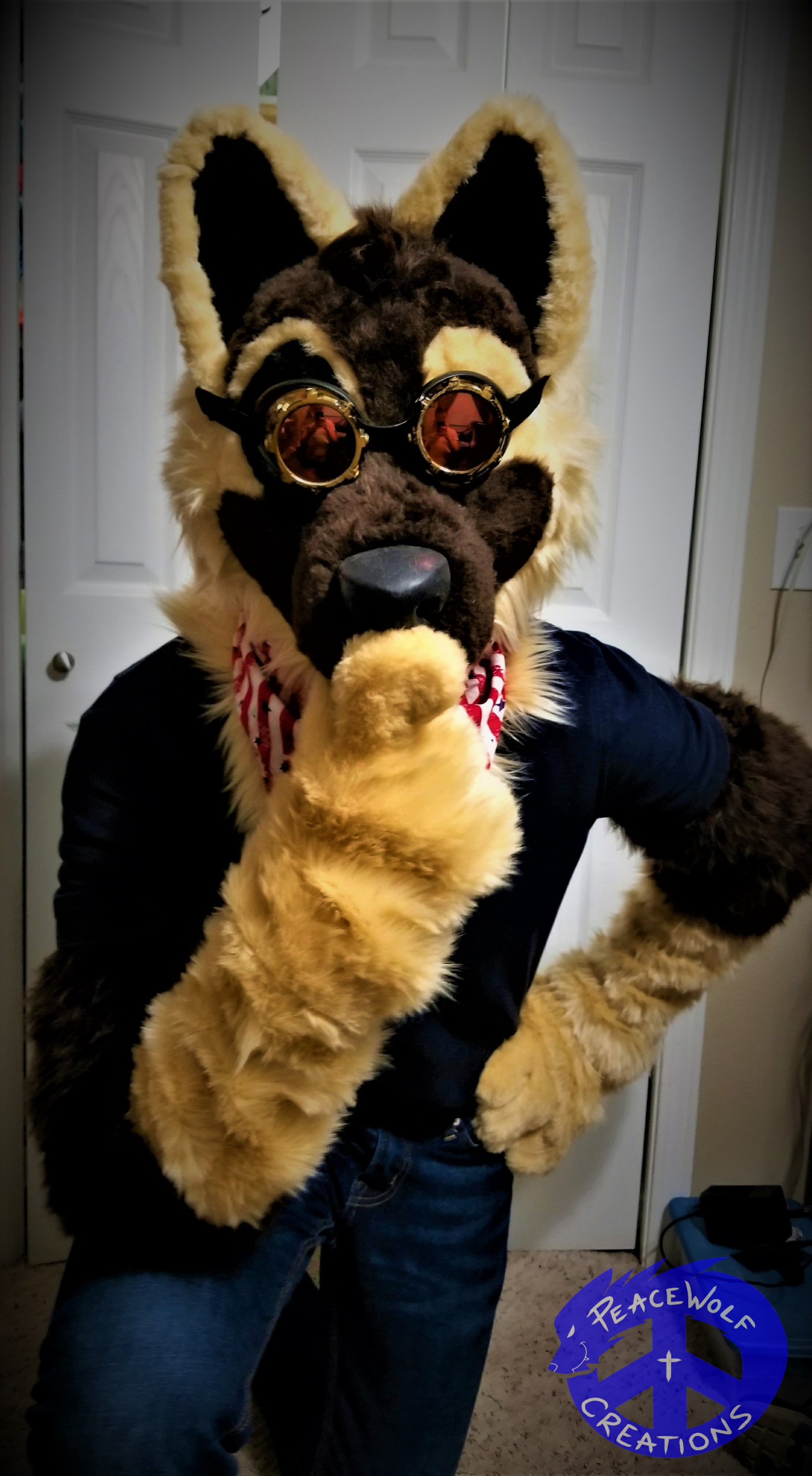 Ace the German Shepherd - Partial Fursuit by PeaceWolfActual -- Fur  Affinity [dot] net