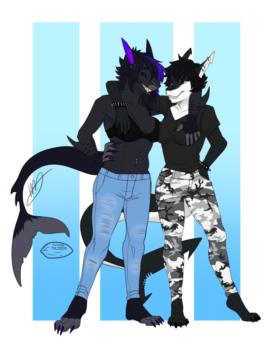 Lesbian furry art