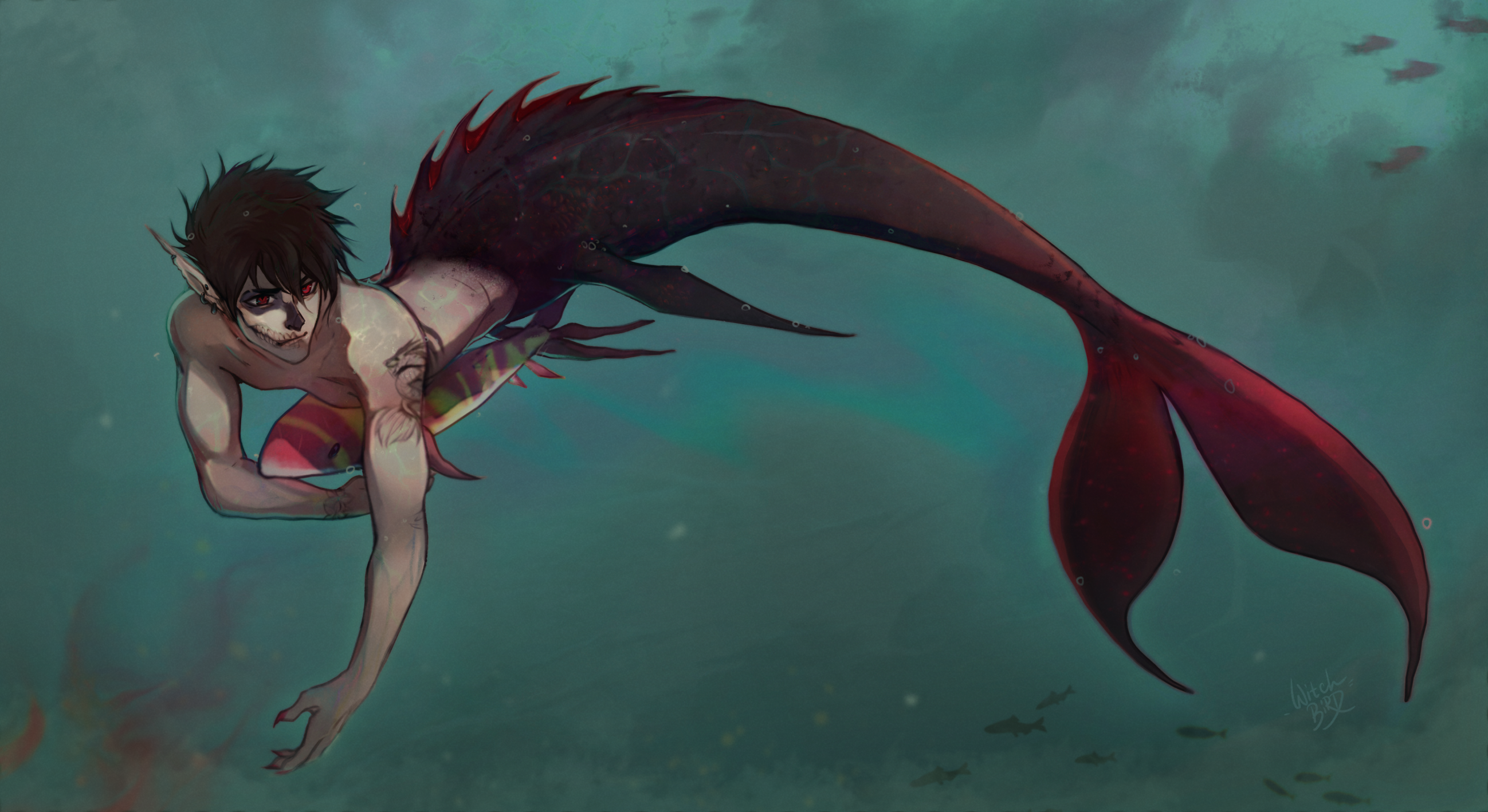 Mermaid 2 (YCH) by PeishaWarren -- Fur Affinity [dot] net