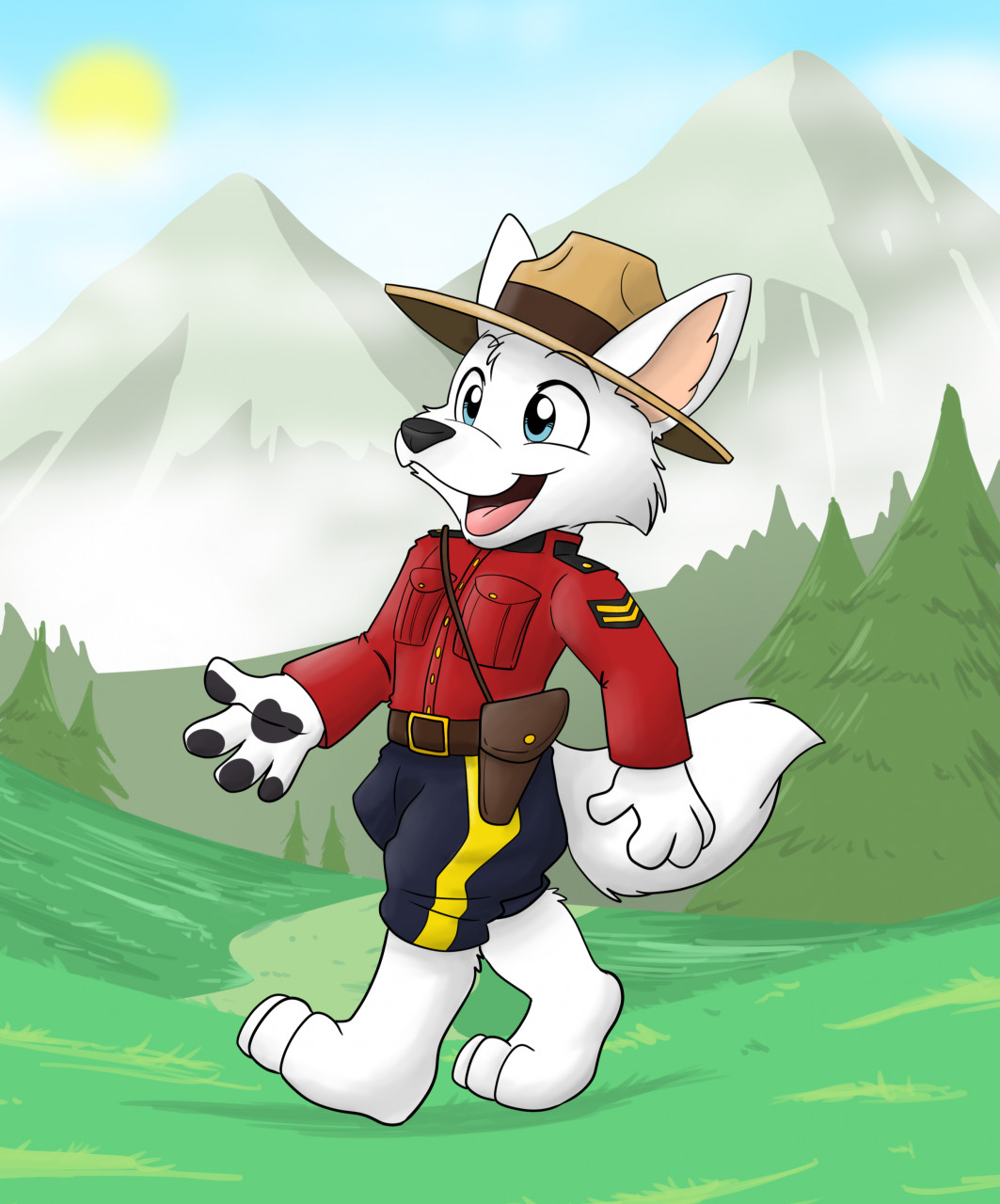 Royal Canadian Mountie Pent by pentrep -- Fur Affinity [dot] net