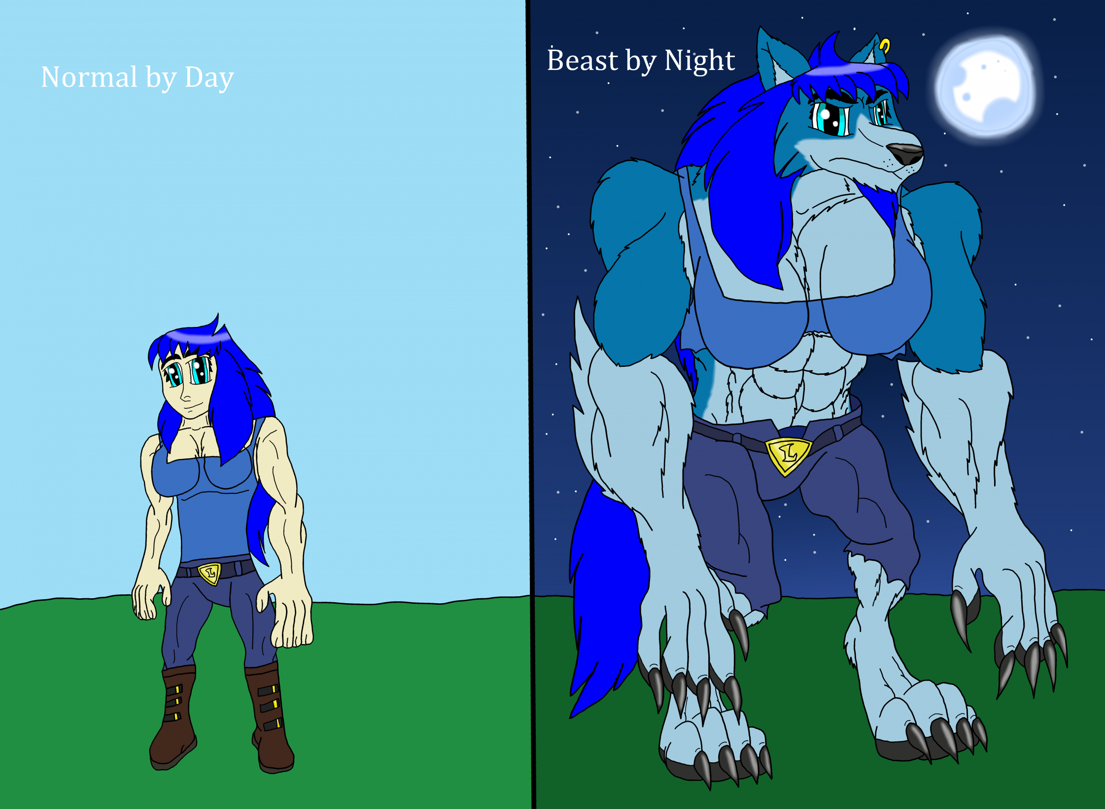 Night Of The Werewolf by -CedarWolf -- Fur Affinity [dot] net